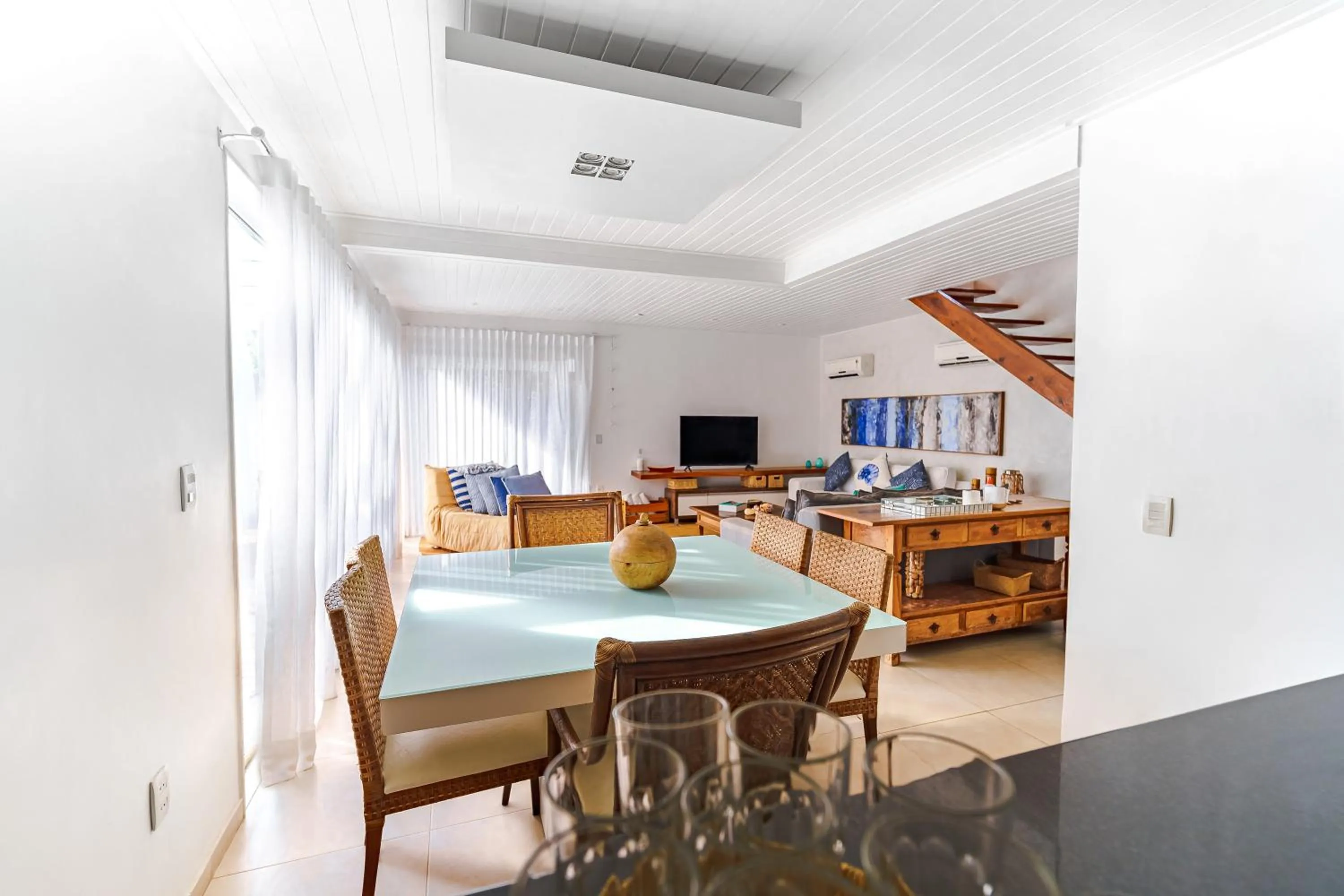 Living room in Pousada Maré Búzios