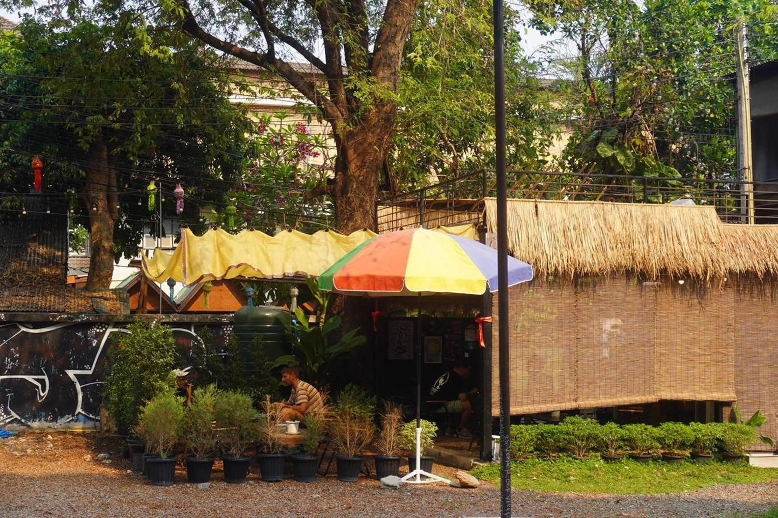 Street view in BW Studios thai art style