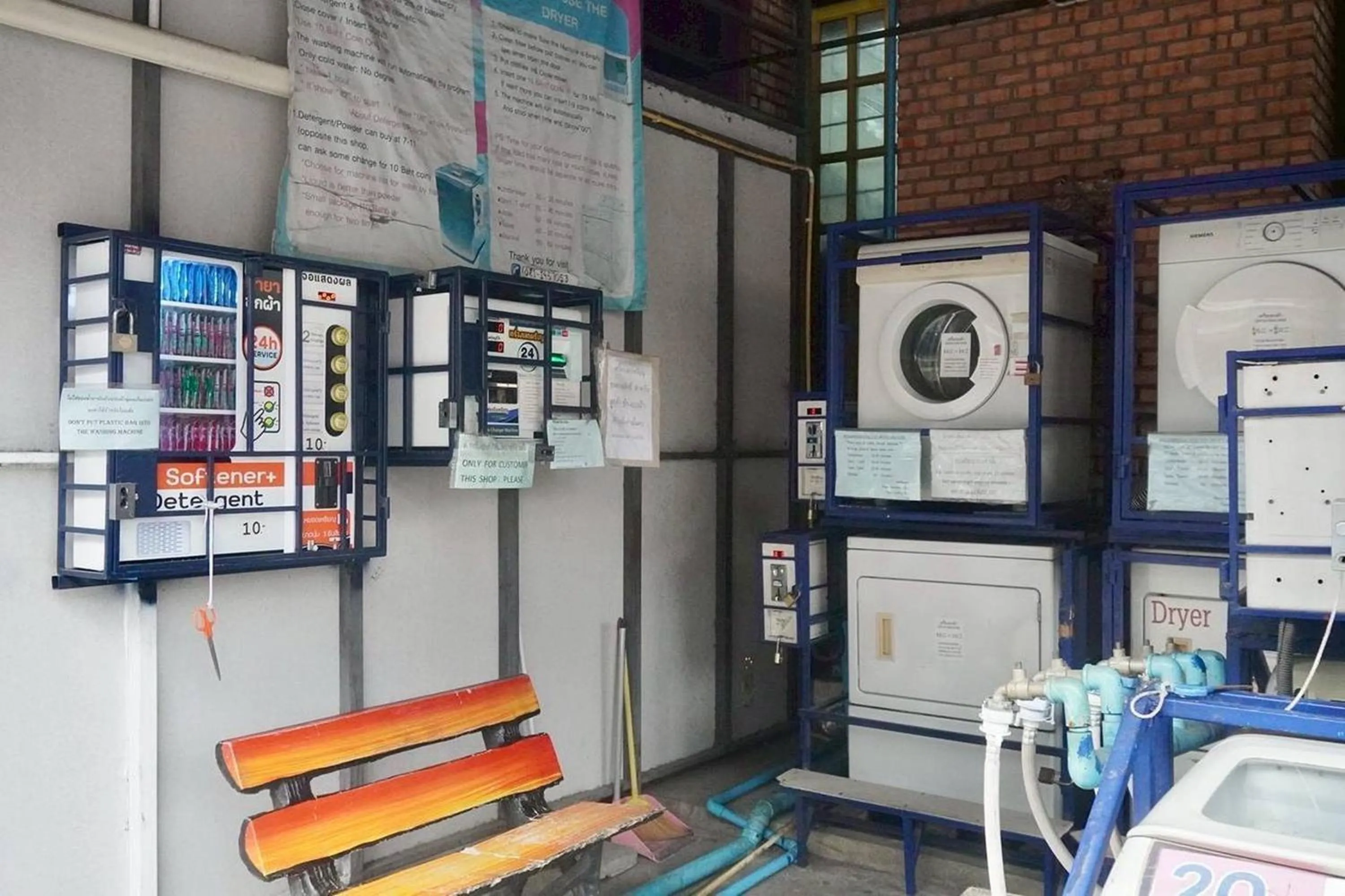 laundry in BW Studios thai art style