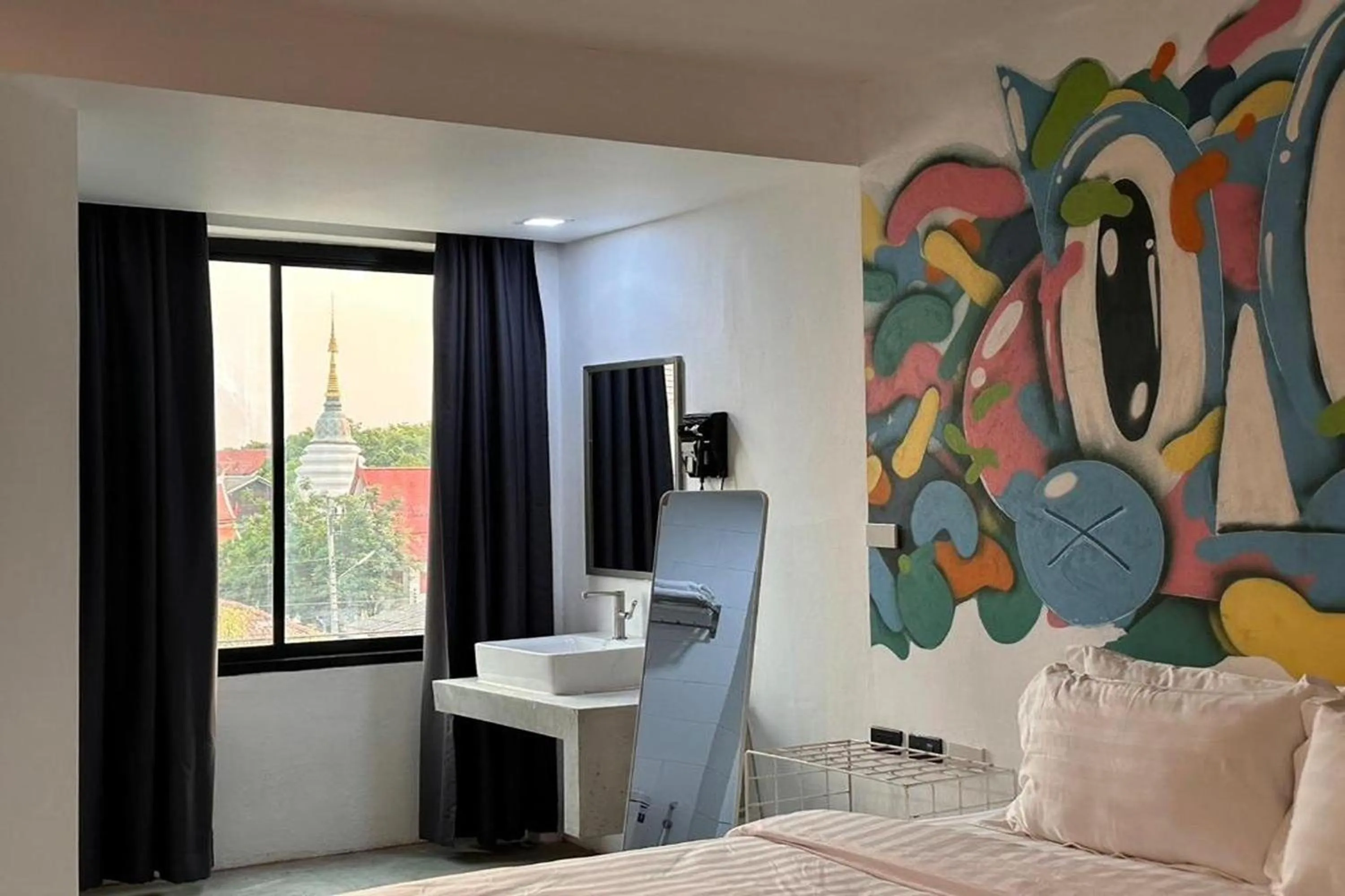 Bedroom, Bed in BW Studios thai art style