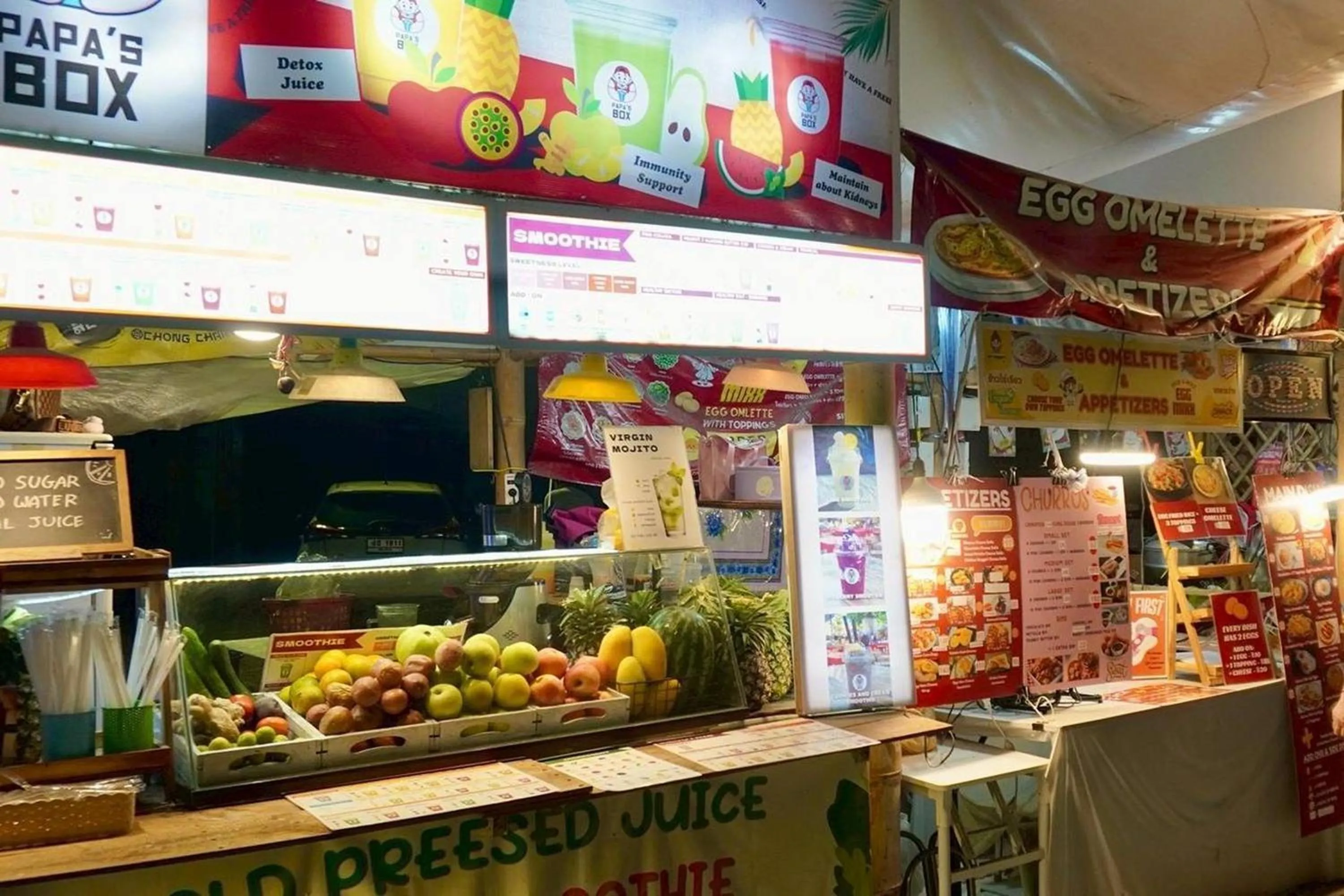 Nearby landmark in BW Studios thai art style