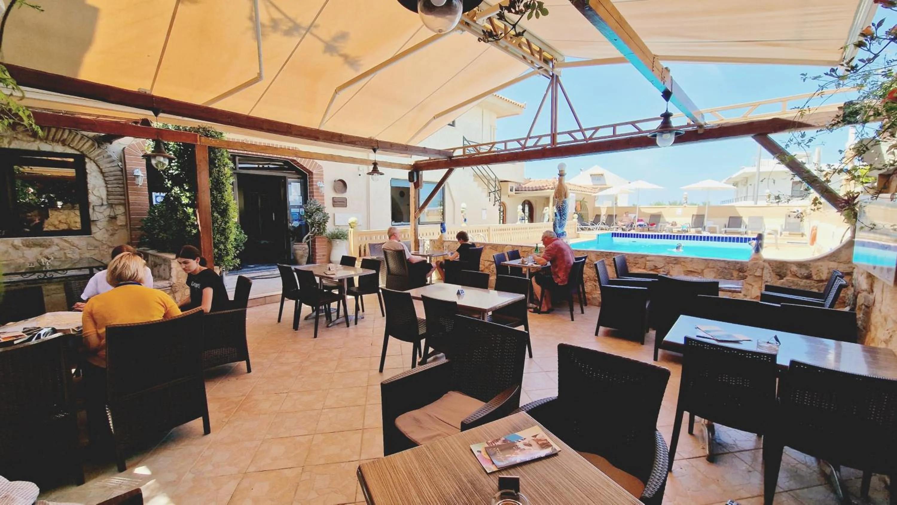 Seating area in Erato Hotel