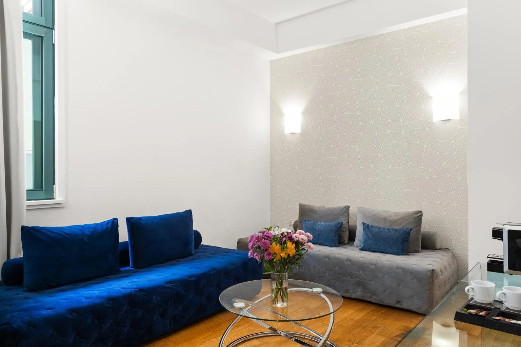 Living room in Athenaeum Eridanus Luxury Hotel