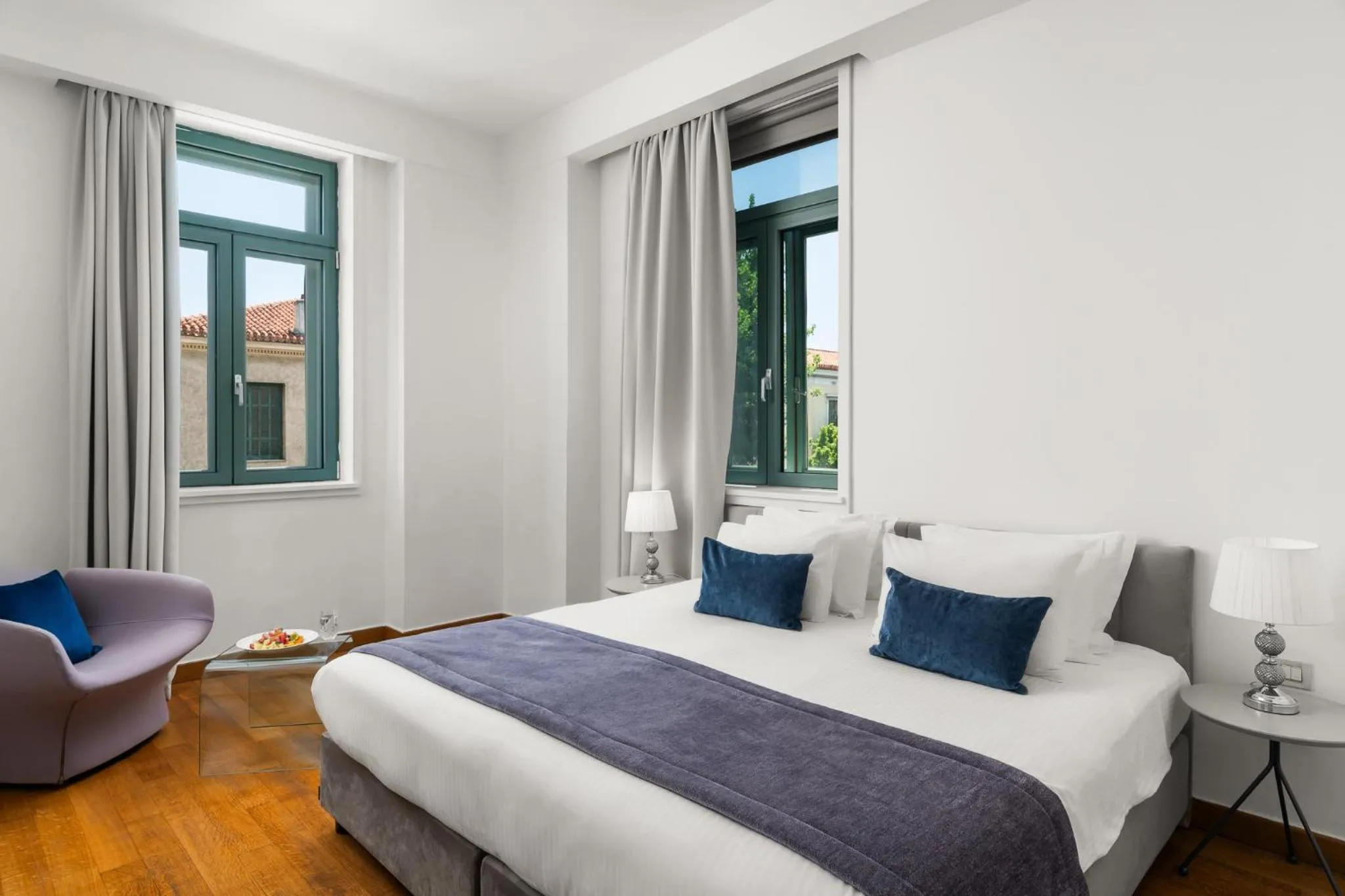 Bed in Athenaeum Eridanus Luxury Hotel