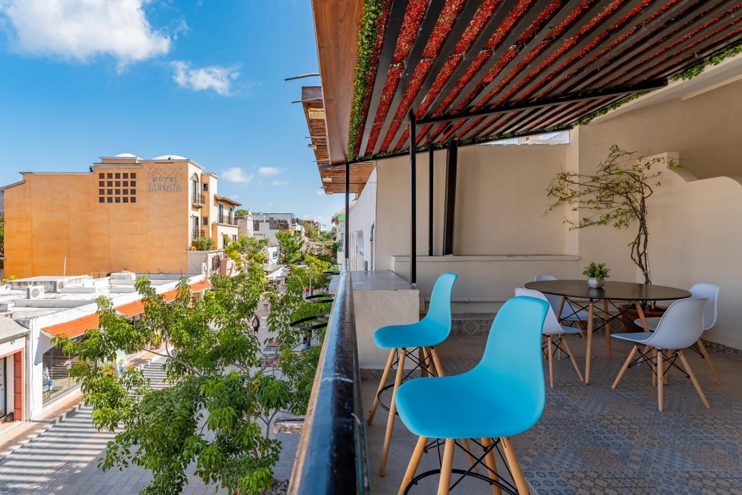 Balcony/Terrace in Hotel Brisas 5a AV, Playa del Carmen