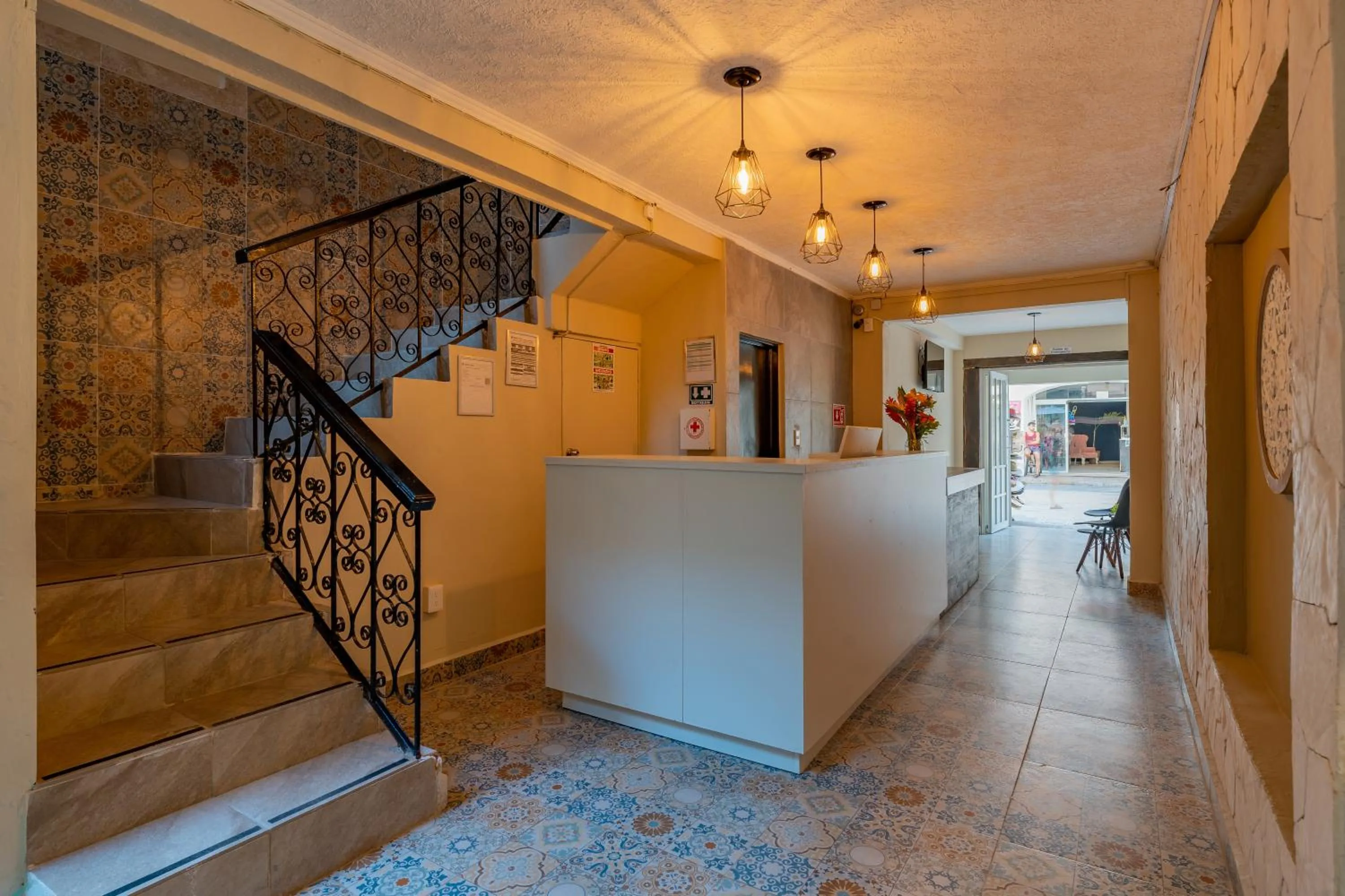 Lobby or reception in Hotel Brisas 5a AV, Playa del Carmen