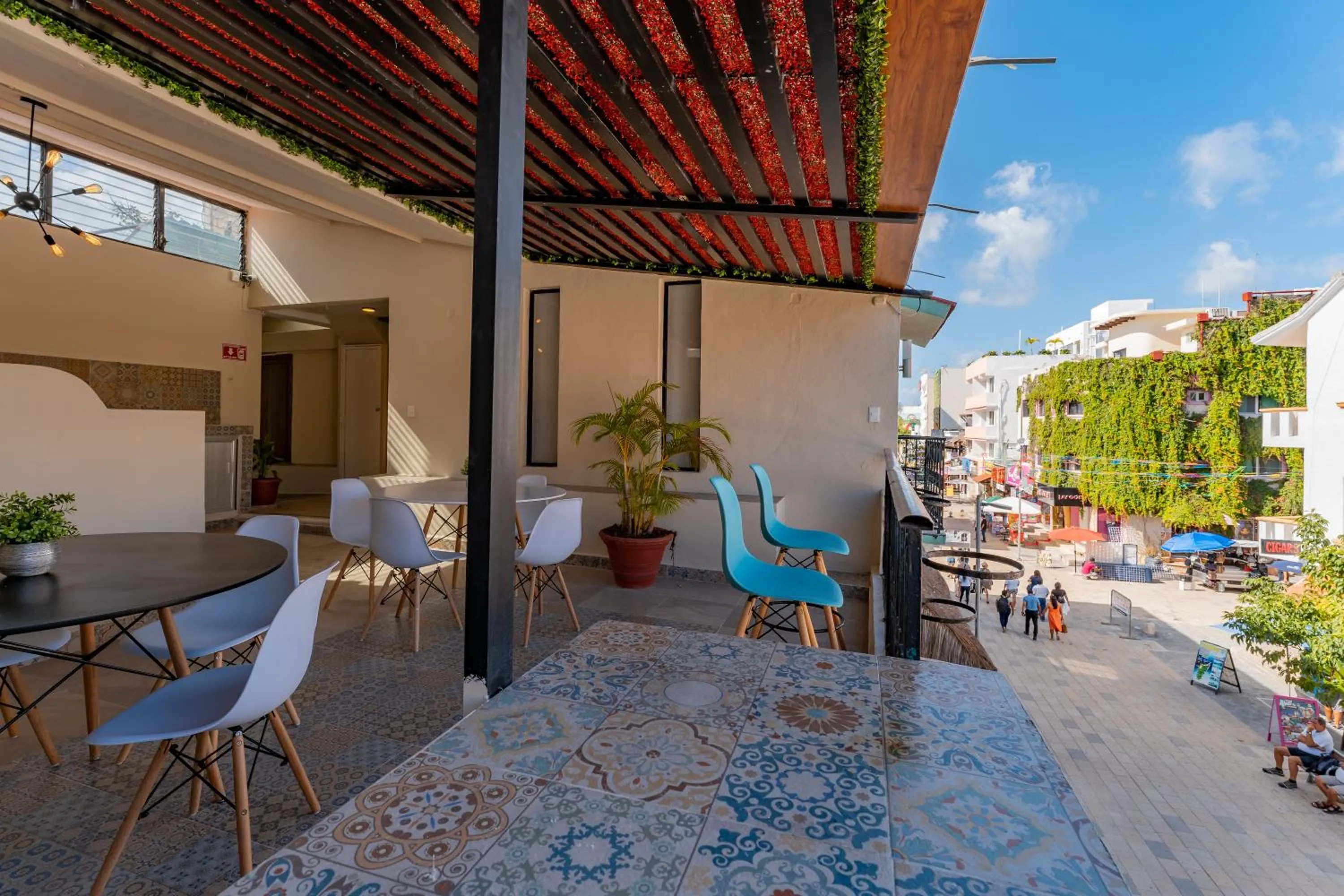 Balcony/Terrace in Hotel Brisas 5a AV, Playa del Carmen