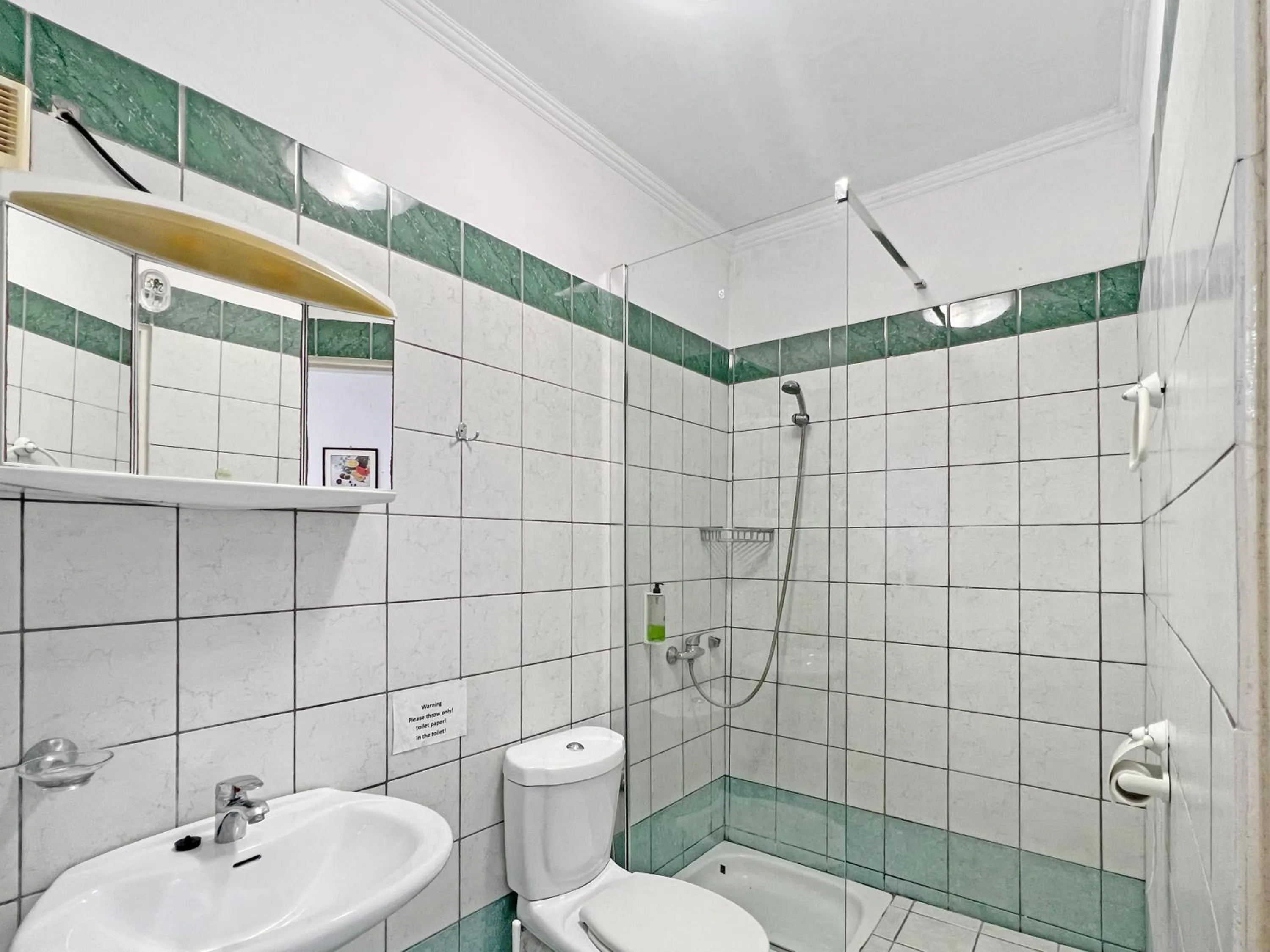 Shower in Corfu Andromaches Holiday Apartments