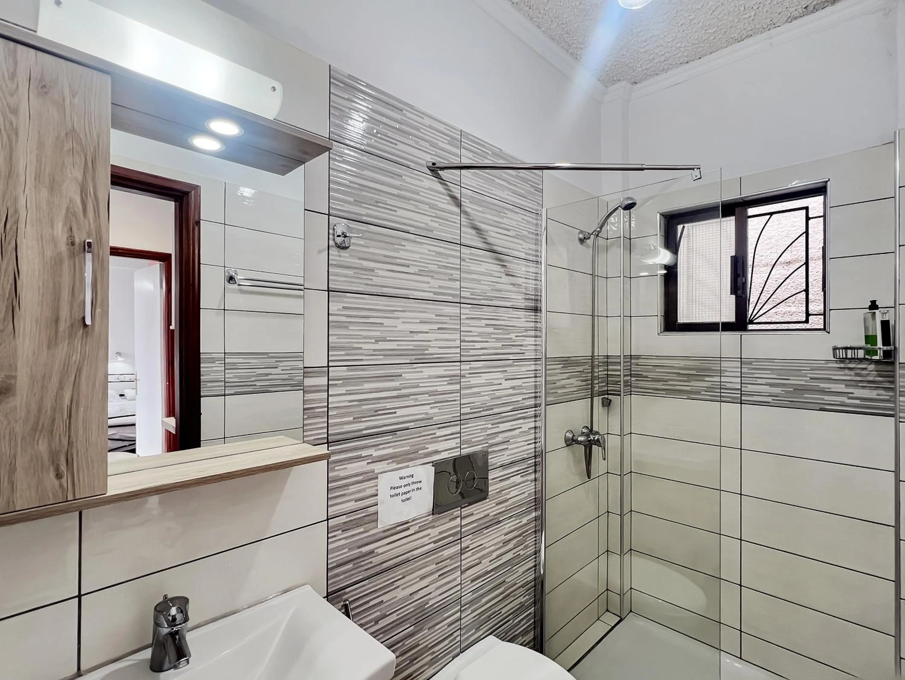 Shower in Corfu Andromaches Holiday Apartments