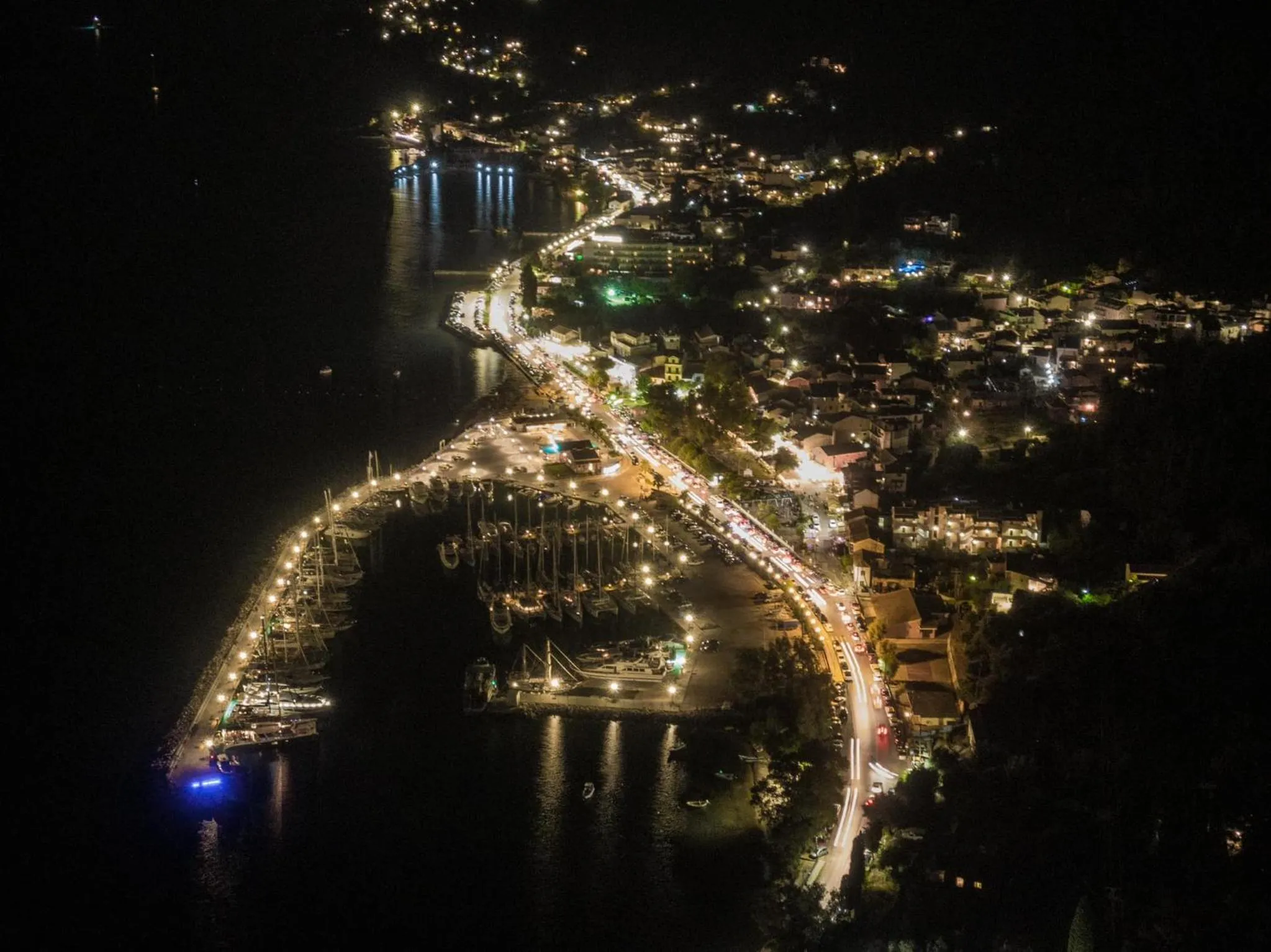 Bird's eye view in Corfu Andromaches Holiday Apartments