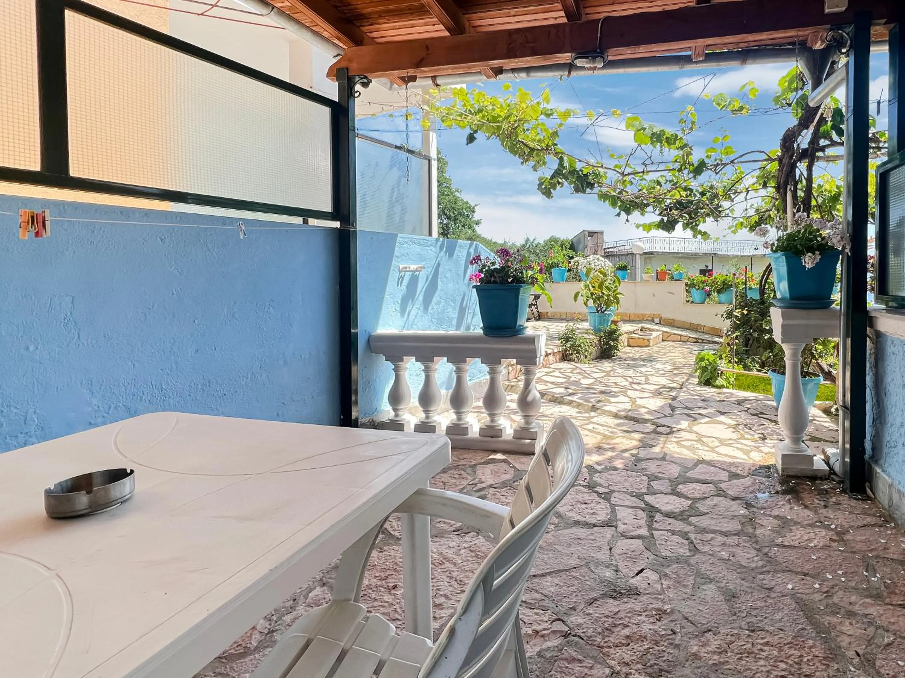 Patio in Corfu Andromaches Holiday Apartments