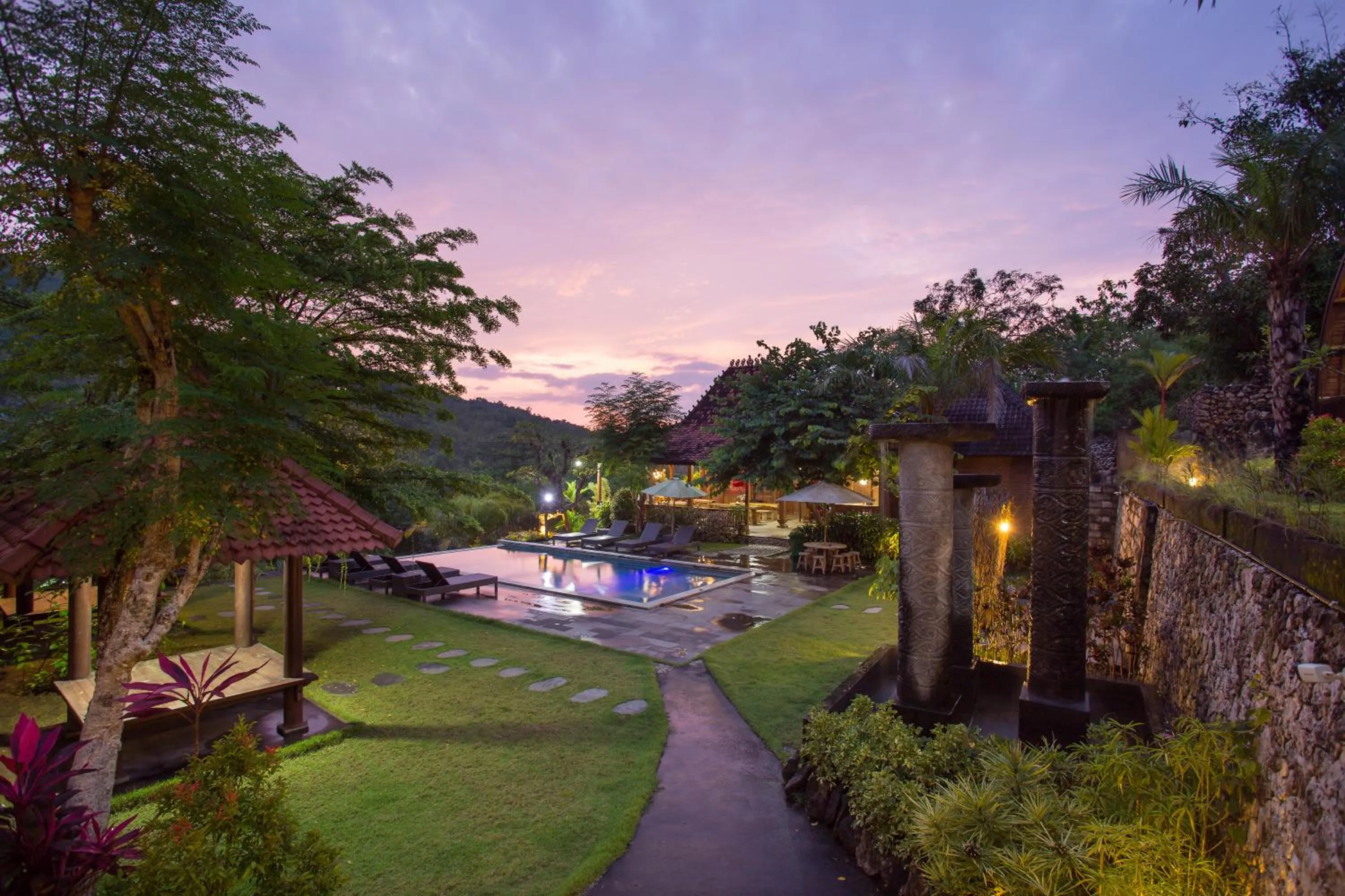 Pool view in Klumpu Hill Villas Nusa Penida