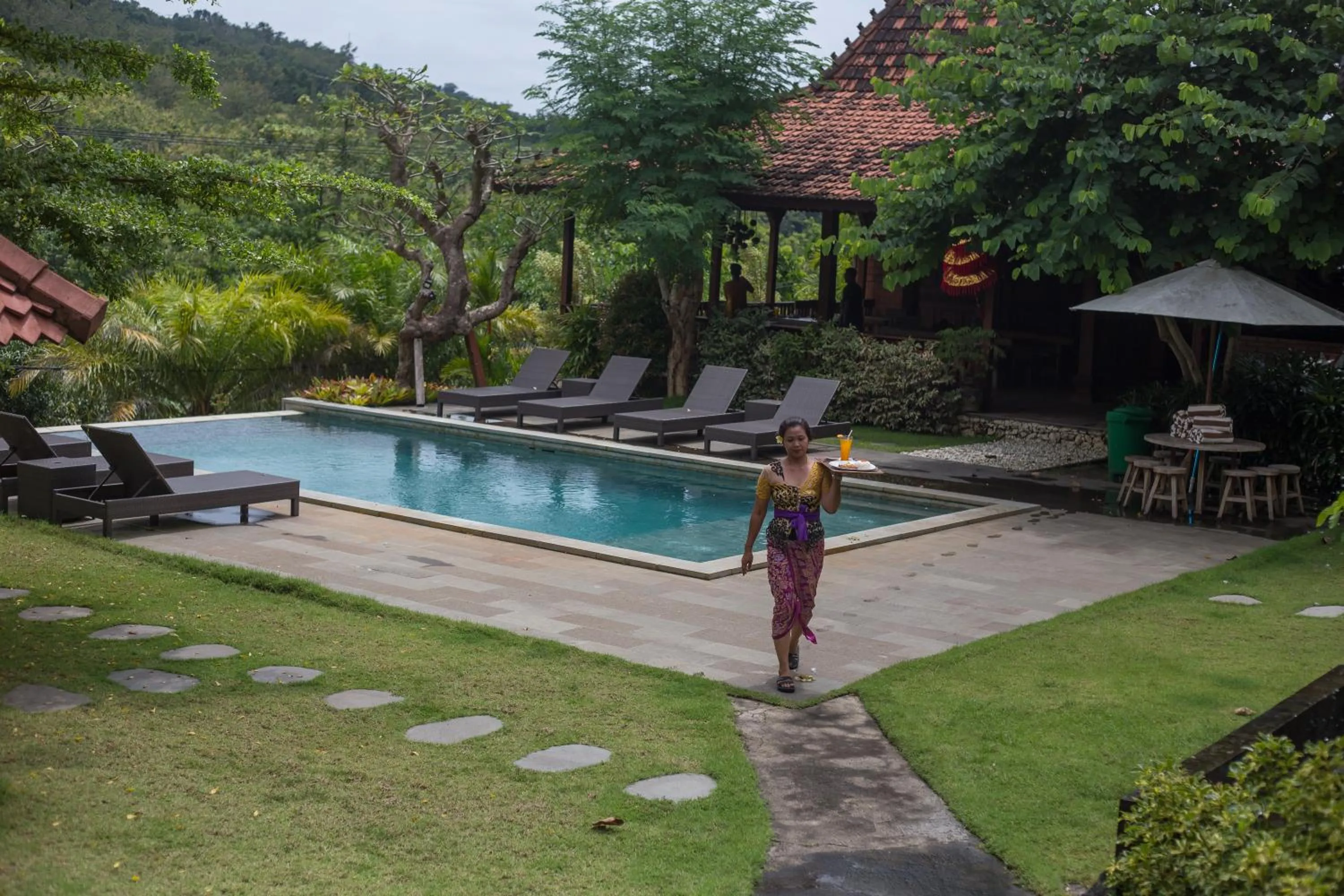 Pool view in Klumpu Hill Villas Nusa Penida