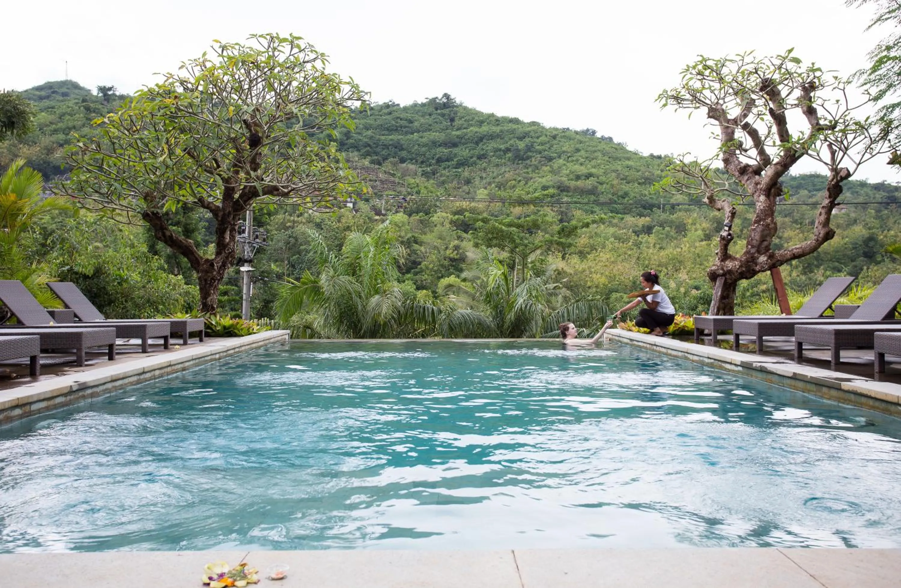 Pool view in Klumpu Hill Villas Nusa Penida