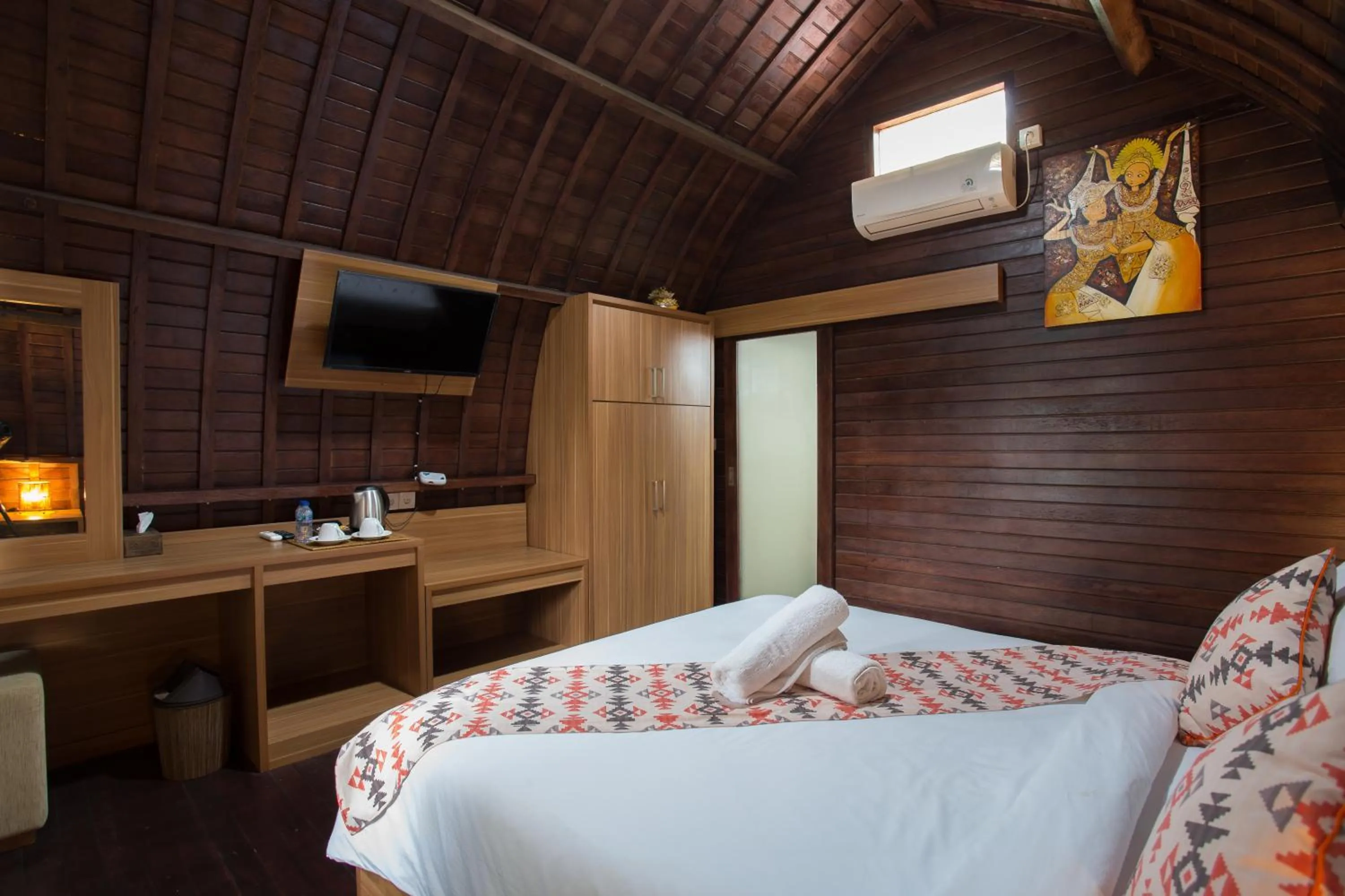 Bed in Klumpu Hill Villas Nusa Penida