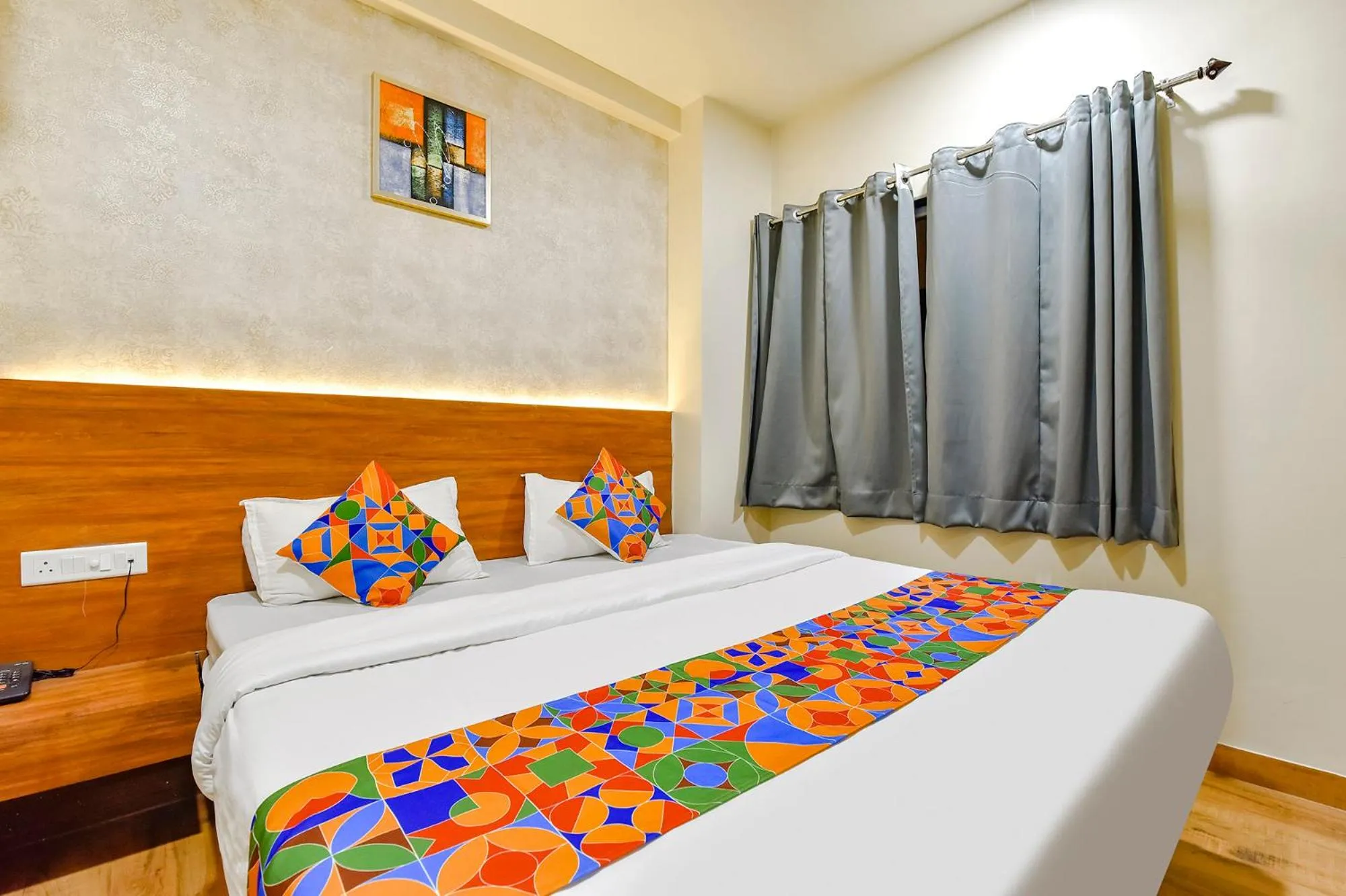 Bed in FabHotel KPL Prime