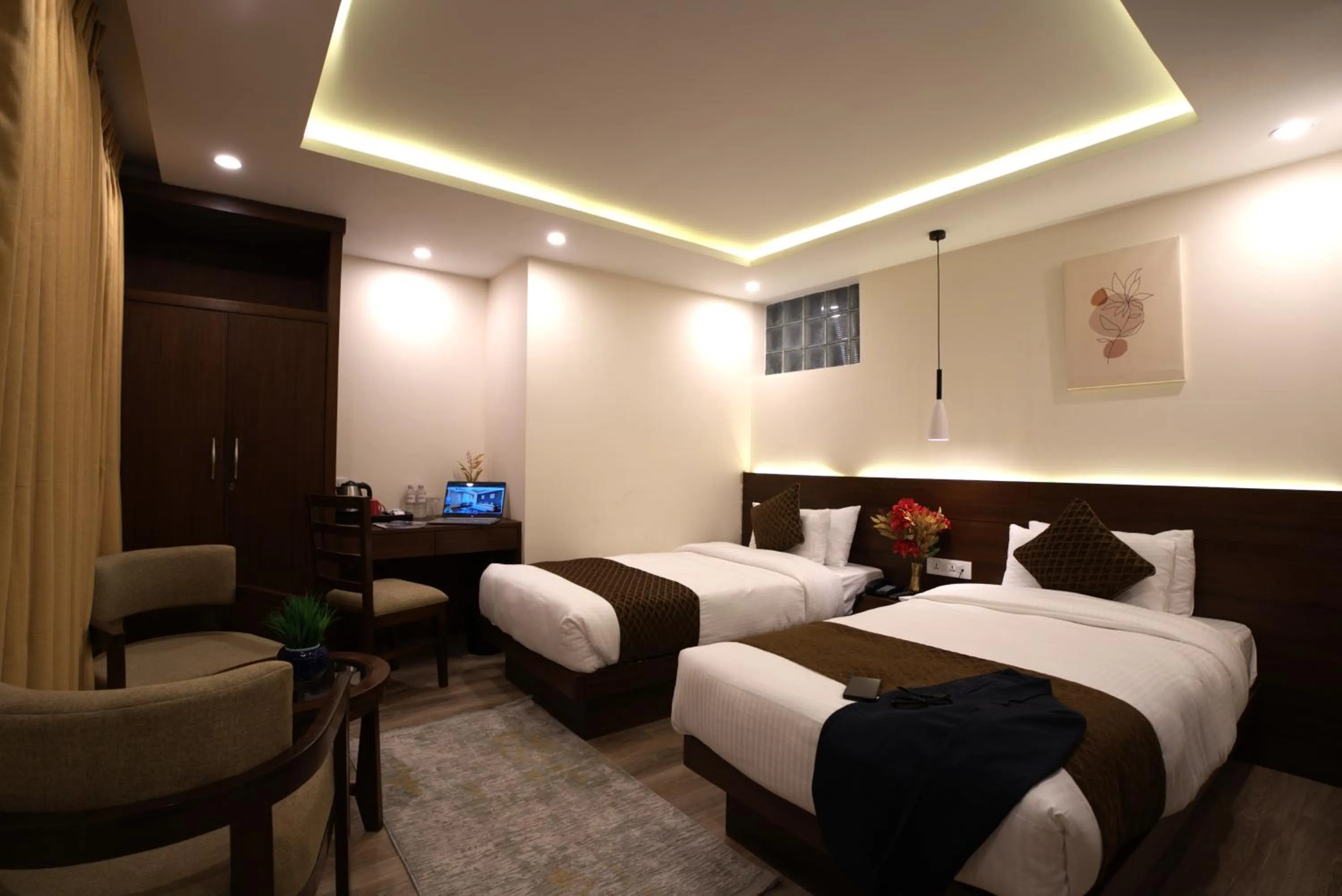 Bed in Apex Business Hotel - Tribhuvan International Airport, Kathmandu