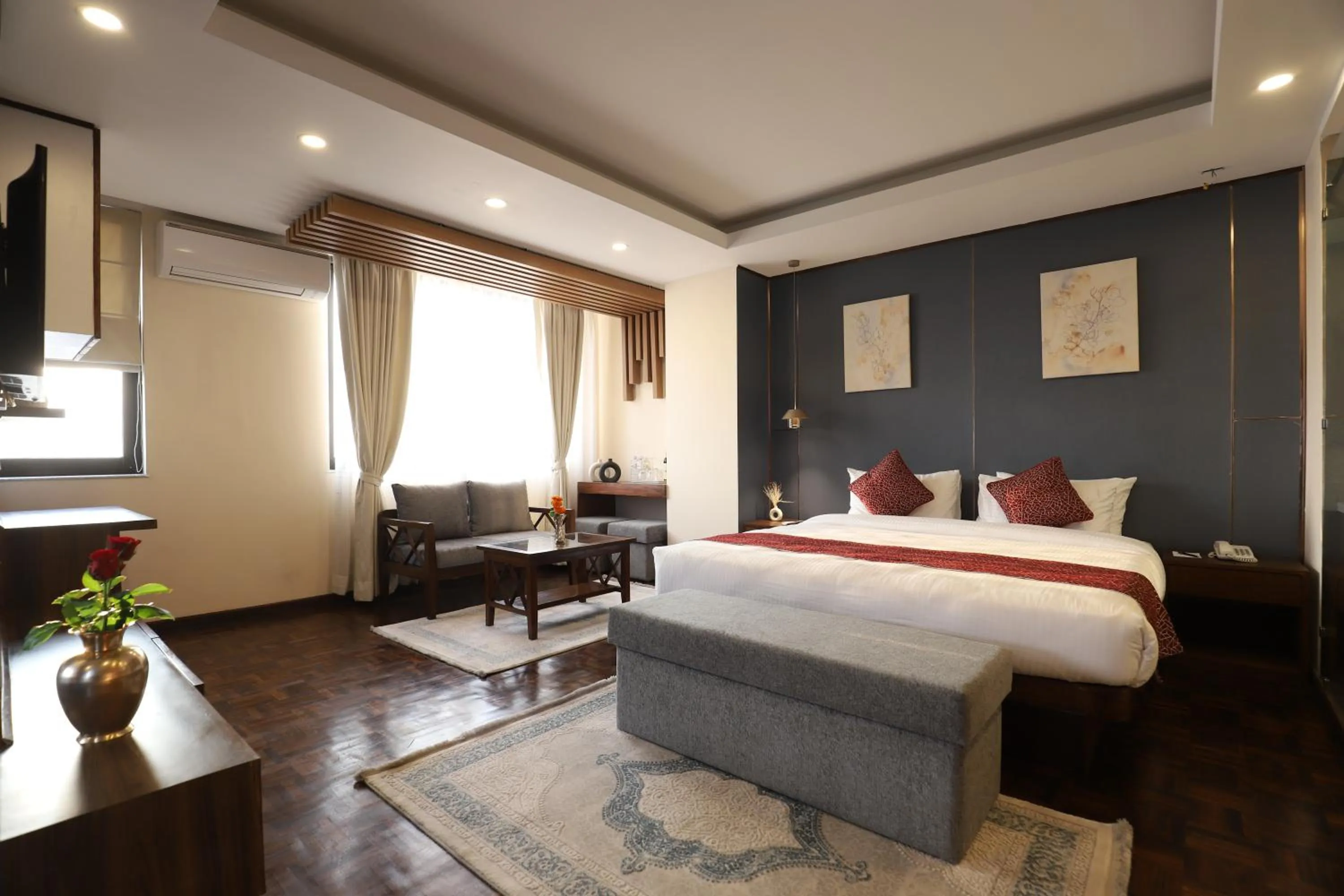 Photo of the whole room, Bed in Apex Business Hotel - Tribhuvan International Airport, Kathmandu