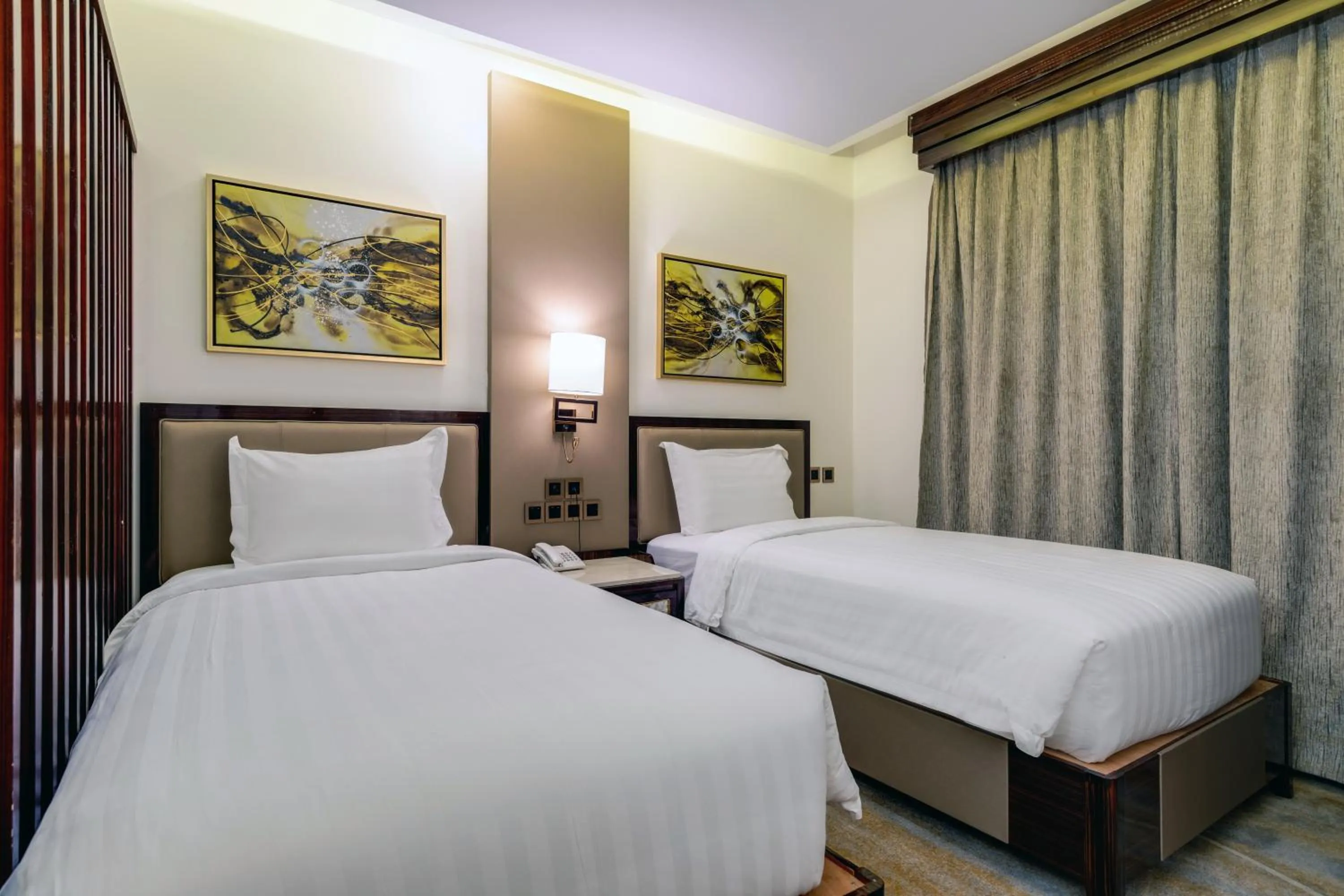 Bed in Al Ertiqaa Hotel