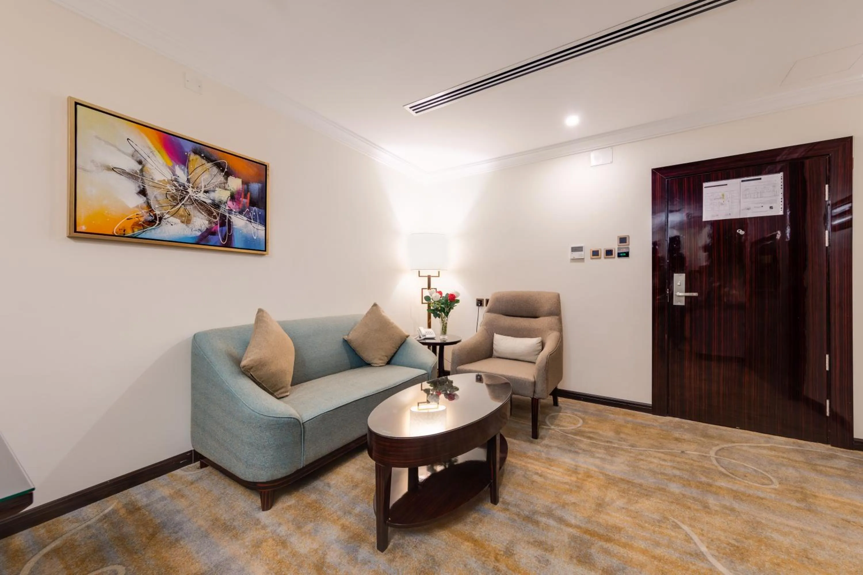 Seating area in Al Ertiqaa Hotel