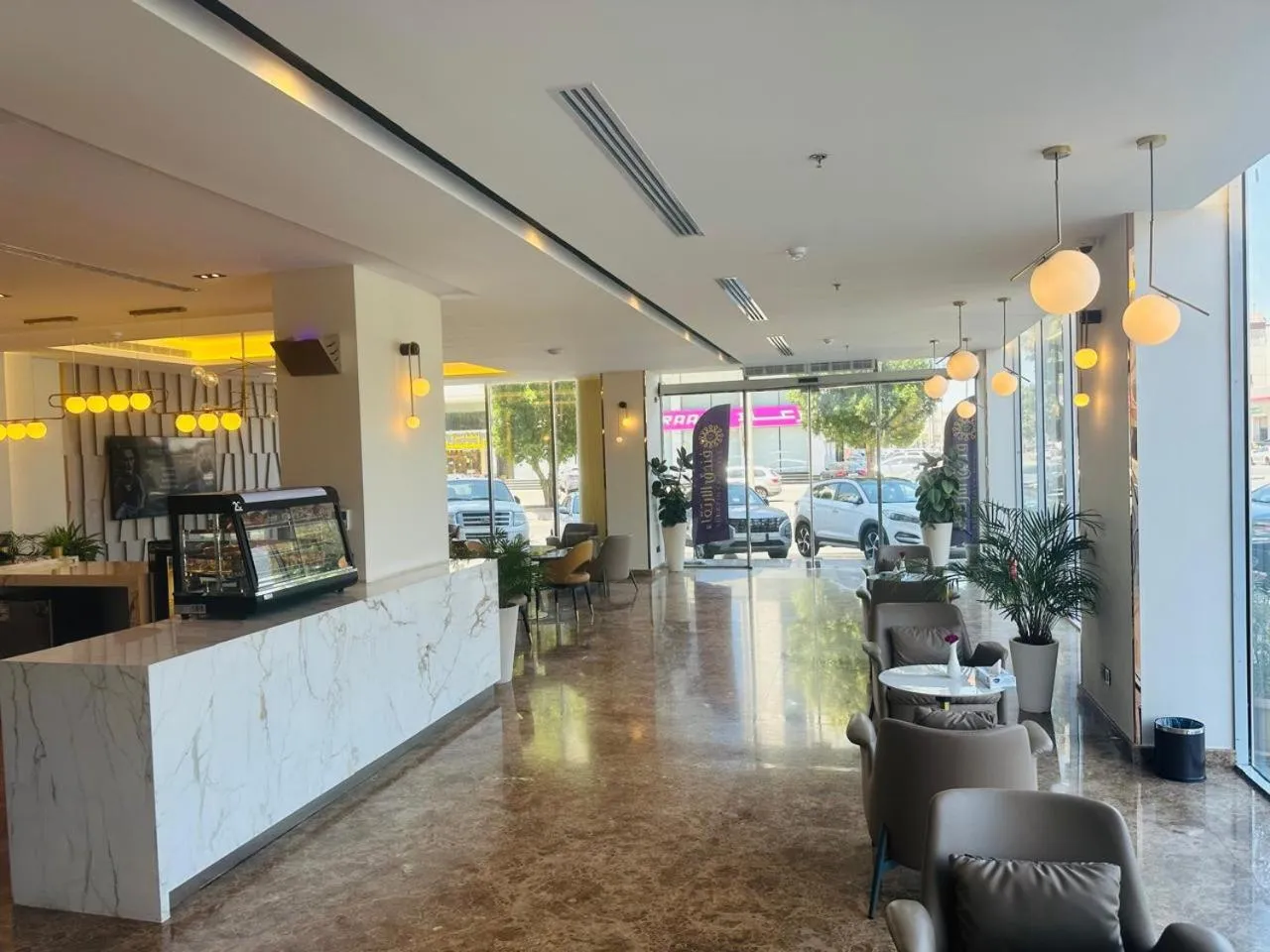 Lobby or reception in Al Ertiqaa Hotel