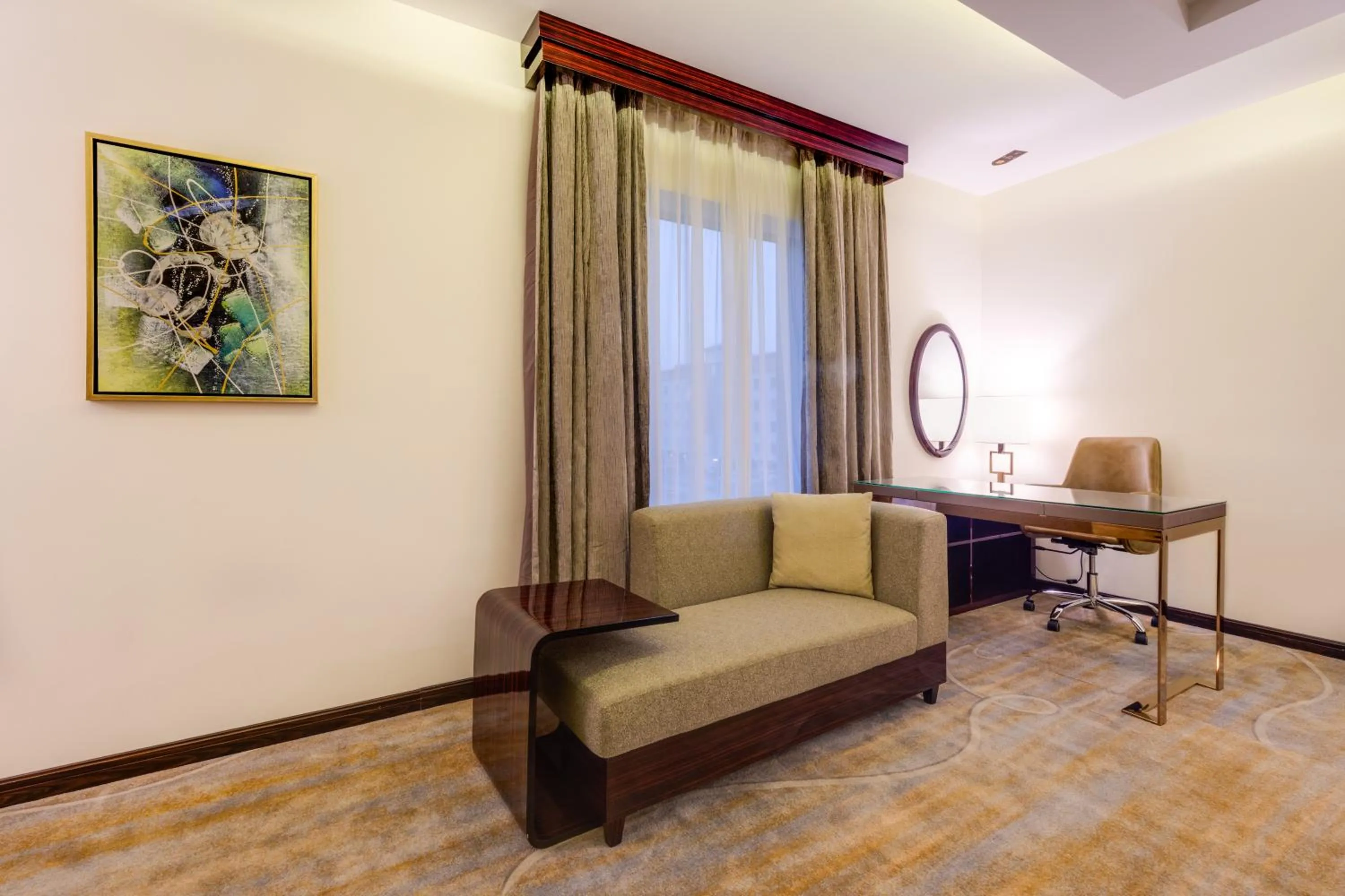 Seating area in Al Ertiqaa Hotel