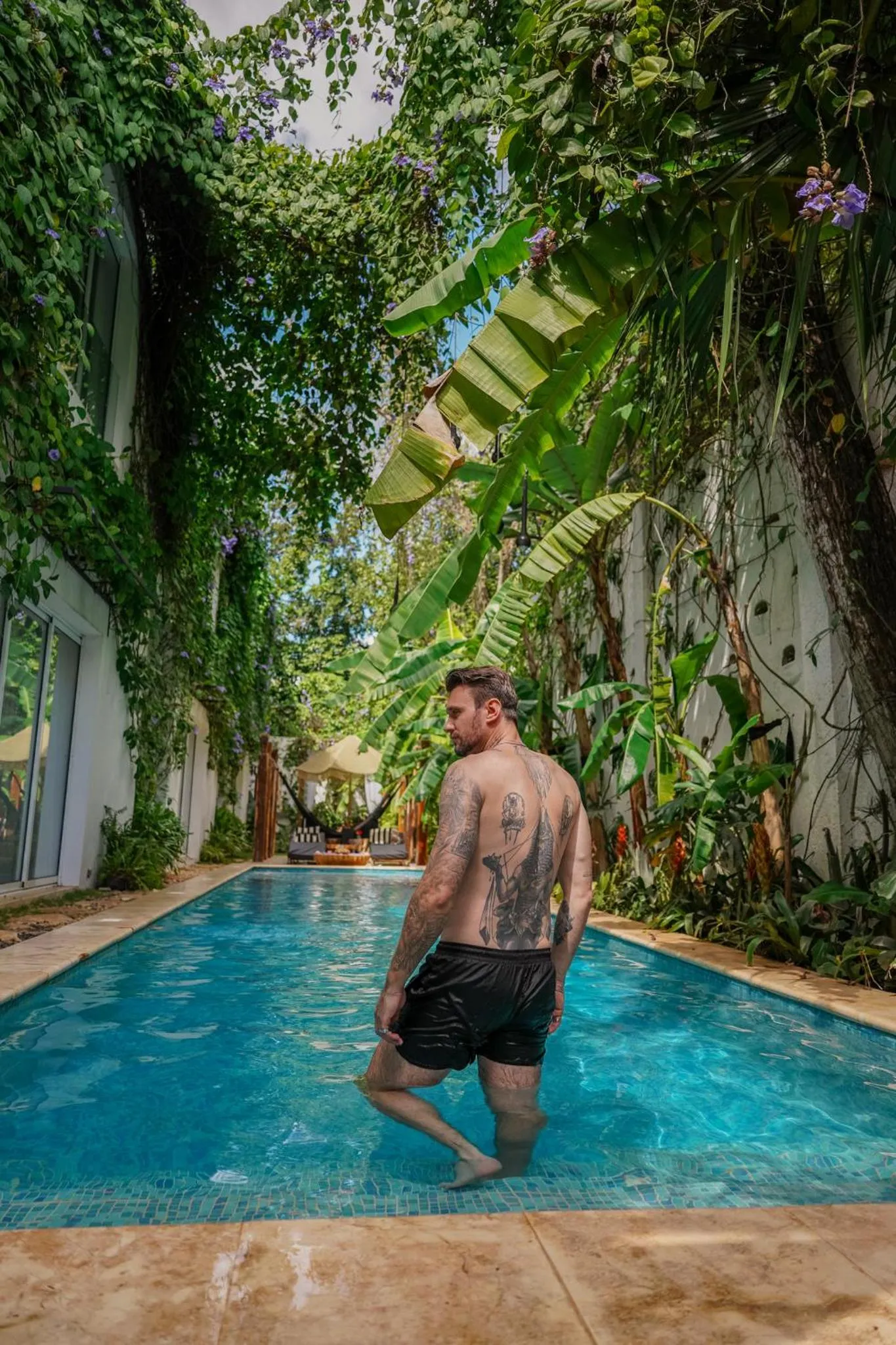 Pool view in Olbil Hotel Boutique