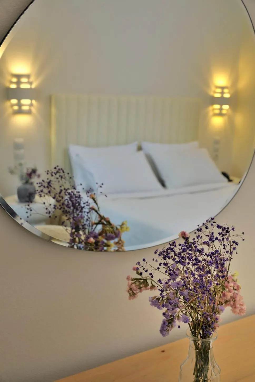 Bed in Dryades & Orion Hotel