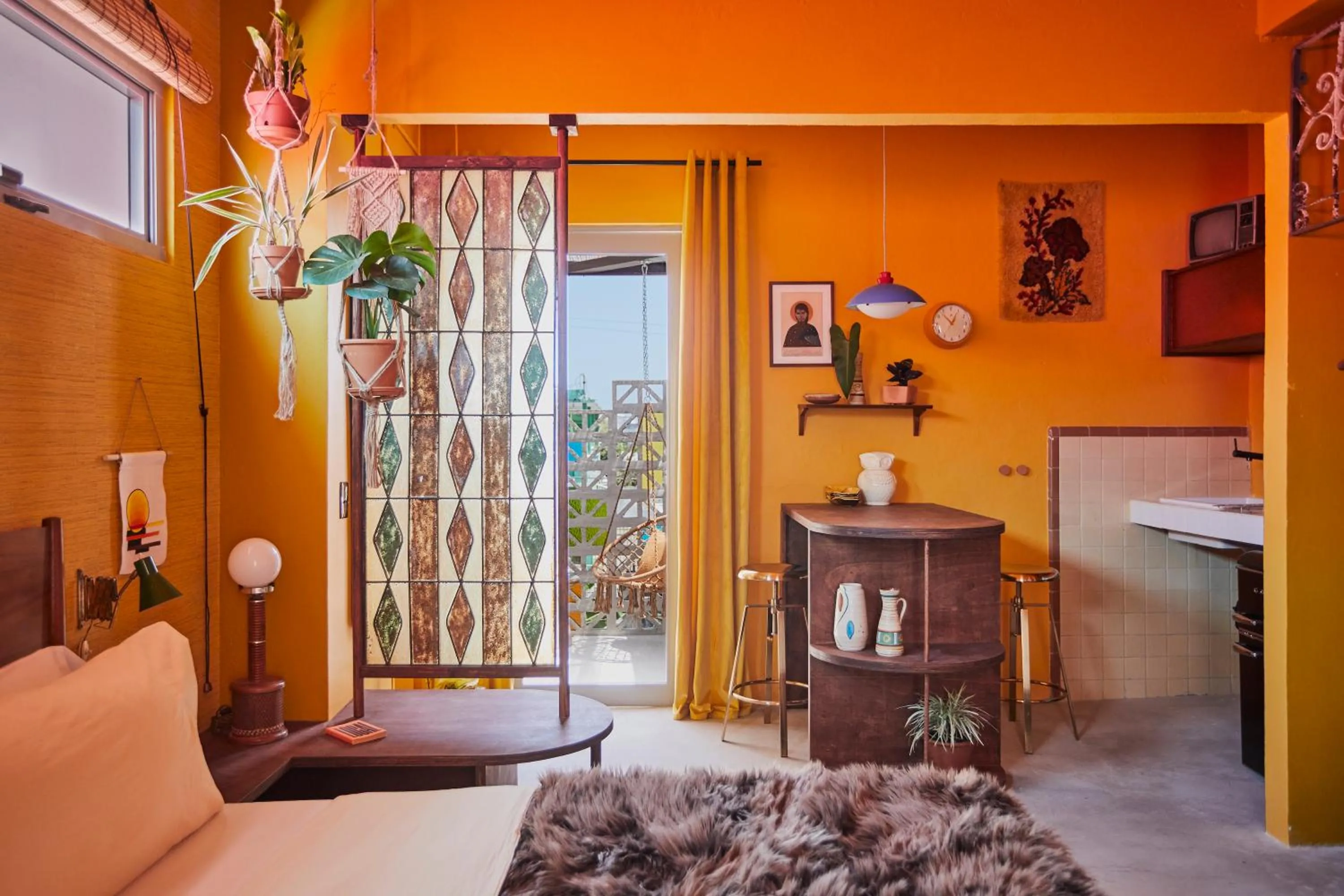 Bed in MOOD HAUS by DW - 70's Retro Stays