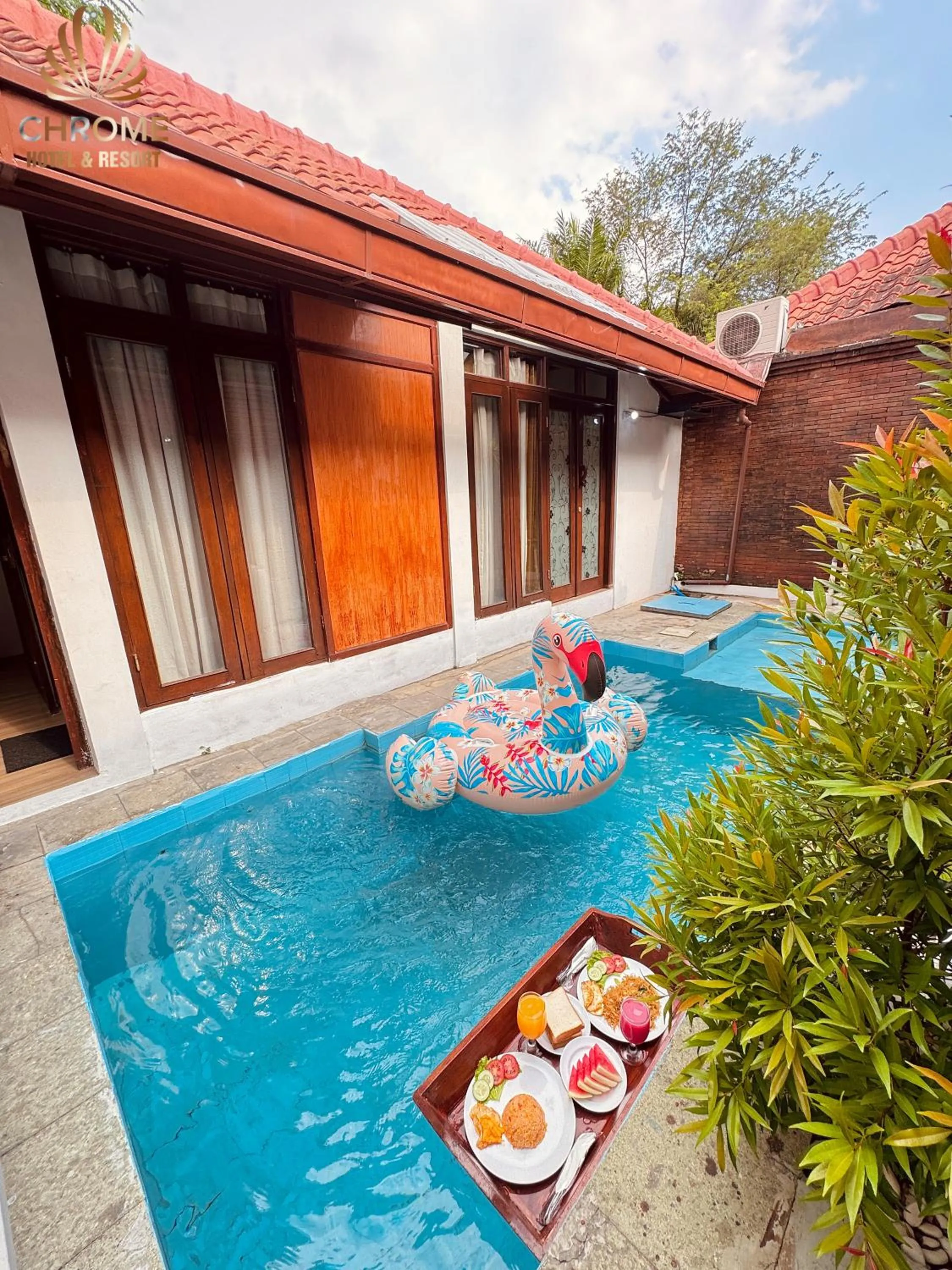 Swimming pool in chrome hotel & resort solo