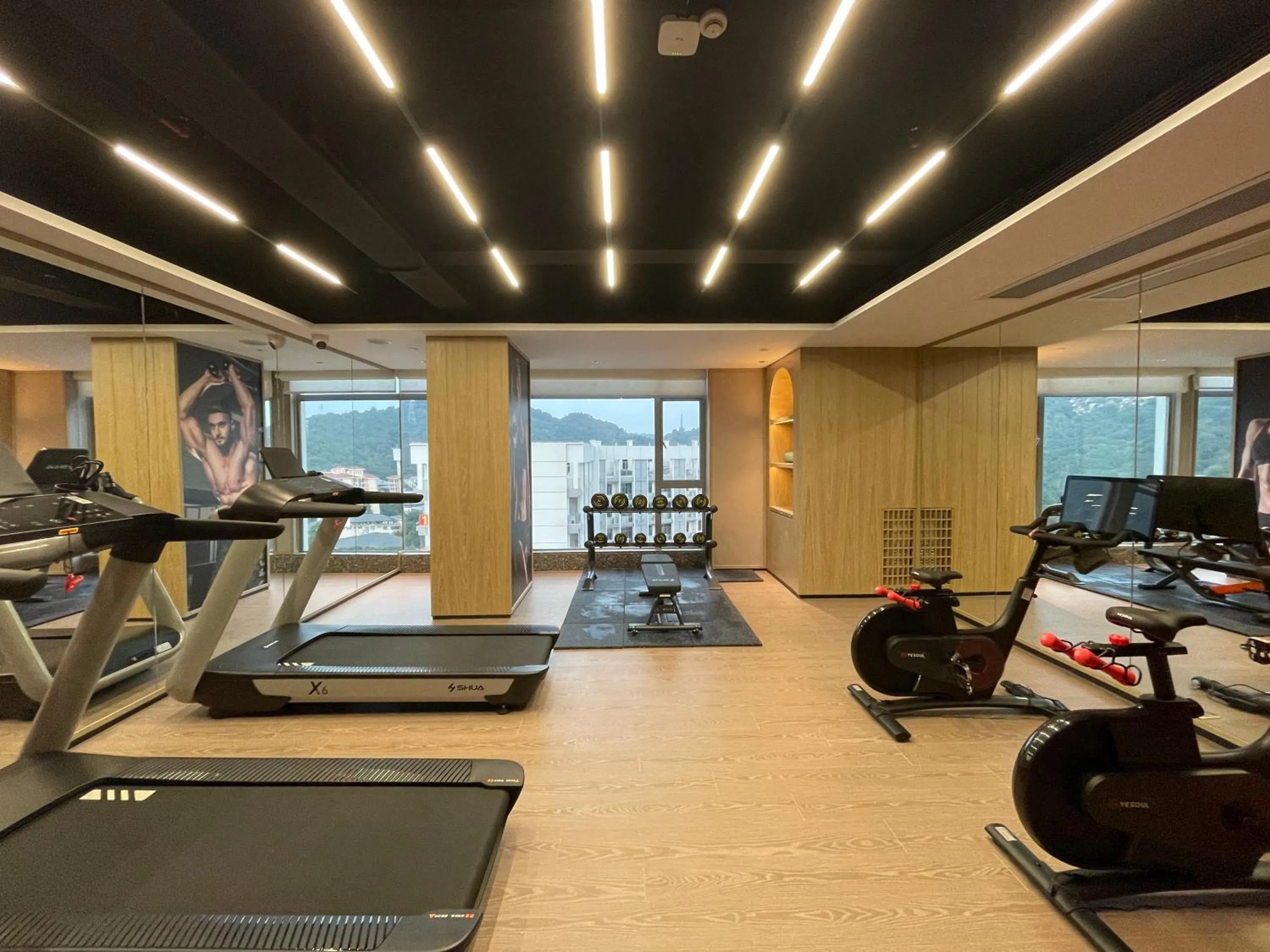 Fitness centre/facilities in Arthur Hotel Luogang Xiangang Metro Guangzhou-Free Breakfast and Free Afternoon Tea