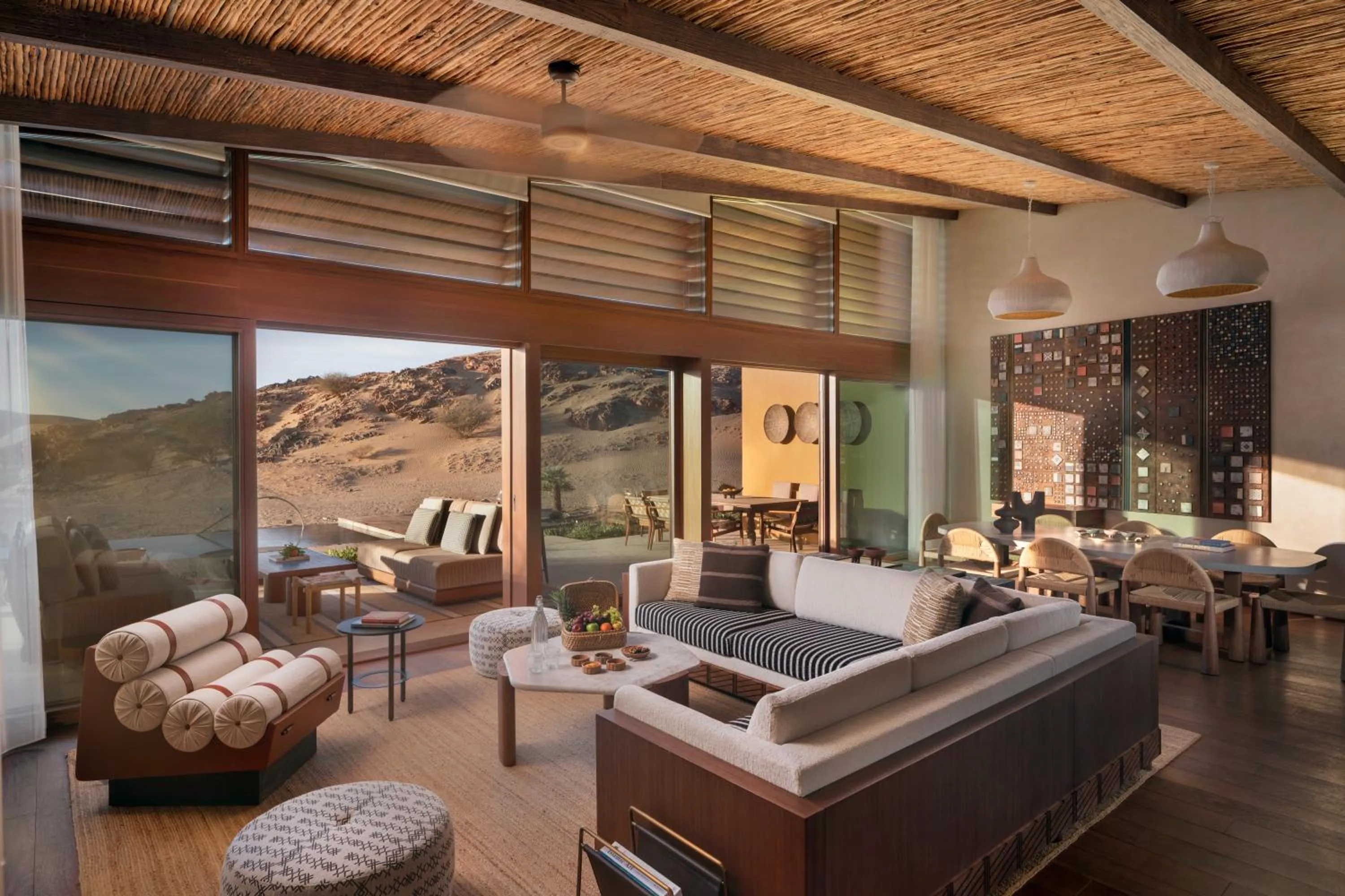 Living room in Six Senses Southern Dunes, The Red Sea