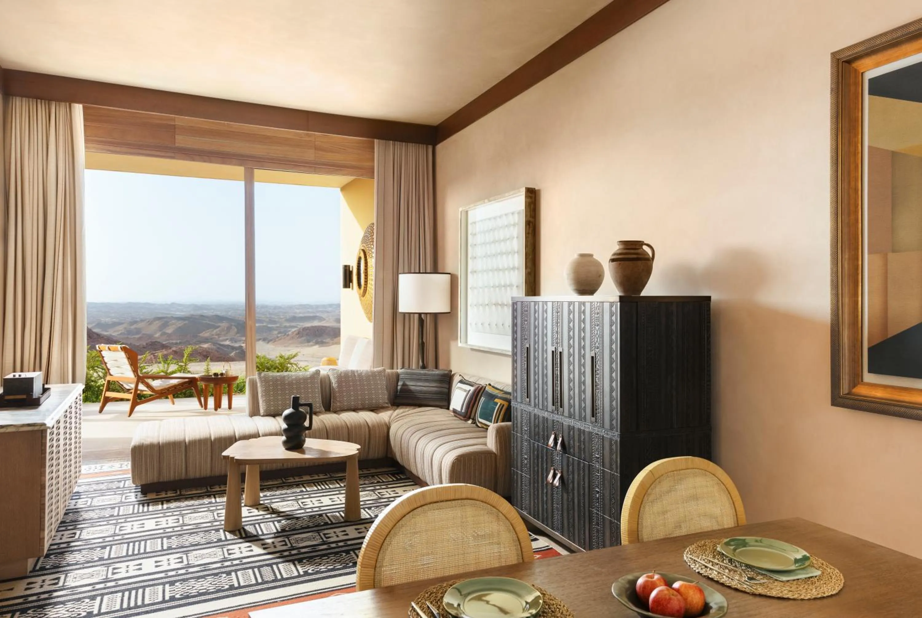 Living room in Six Senses Southern Dunes, The Red Sea