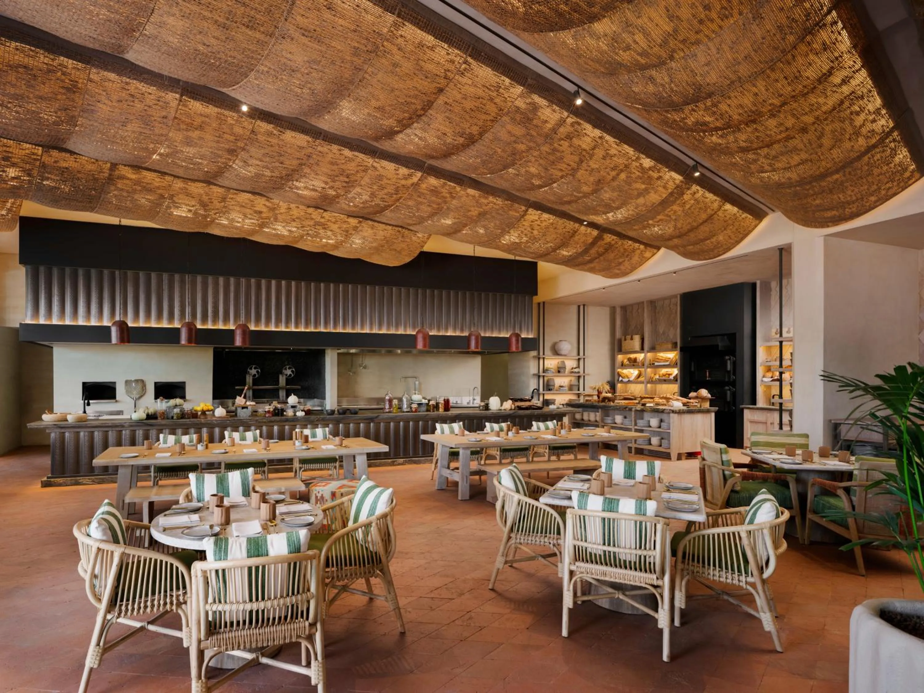 Dining area in Six Senses Southern Dunes, The Red Sea