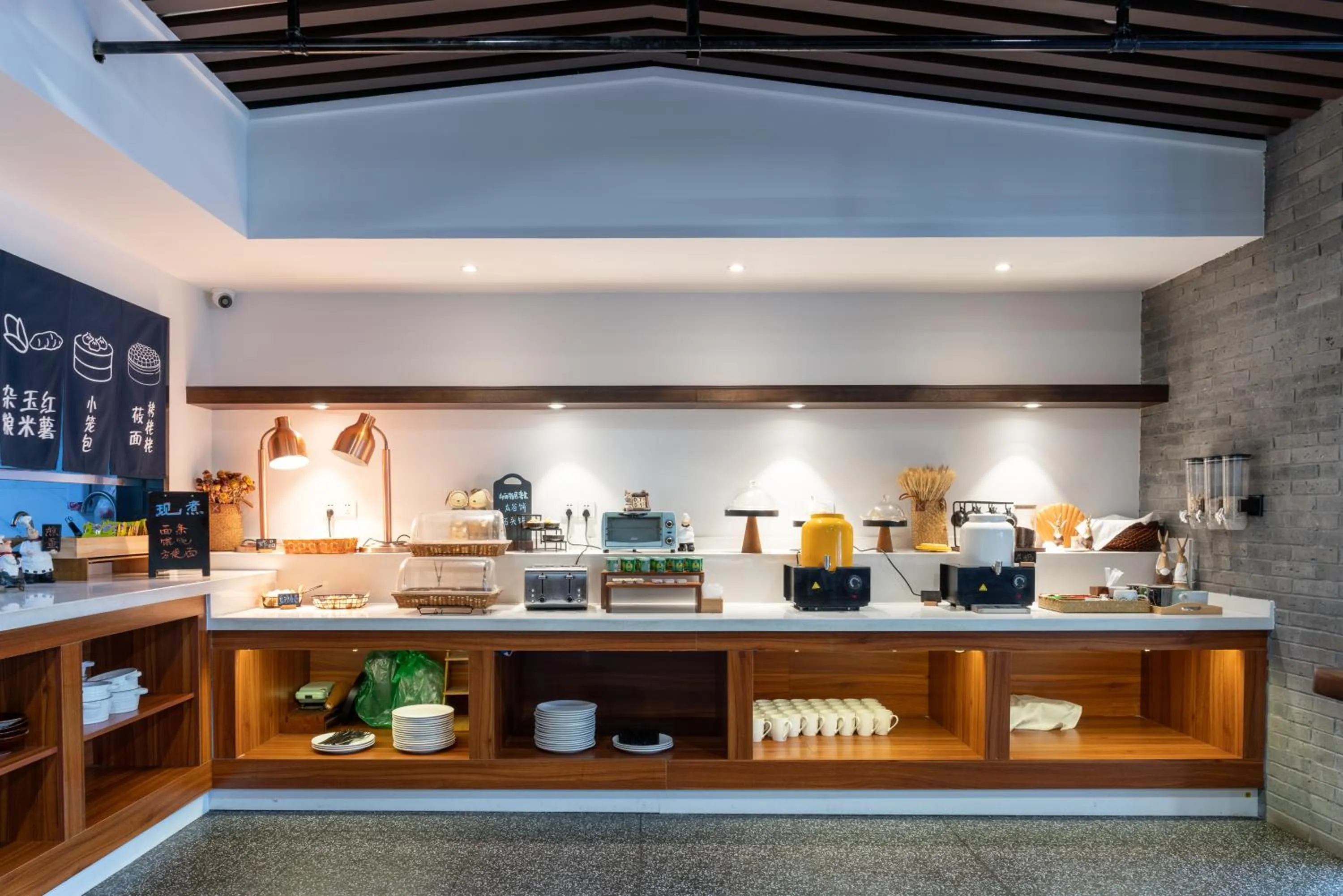 Restaurant/places to eat in Nost algia Hotel Near University of Technology -Shanxi museum 时光漫步酒店 山西博物院太原理工大学店 Free fresh ground coffee,Free laundry service