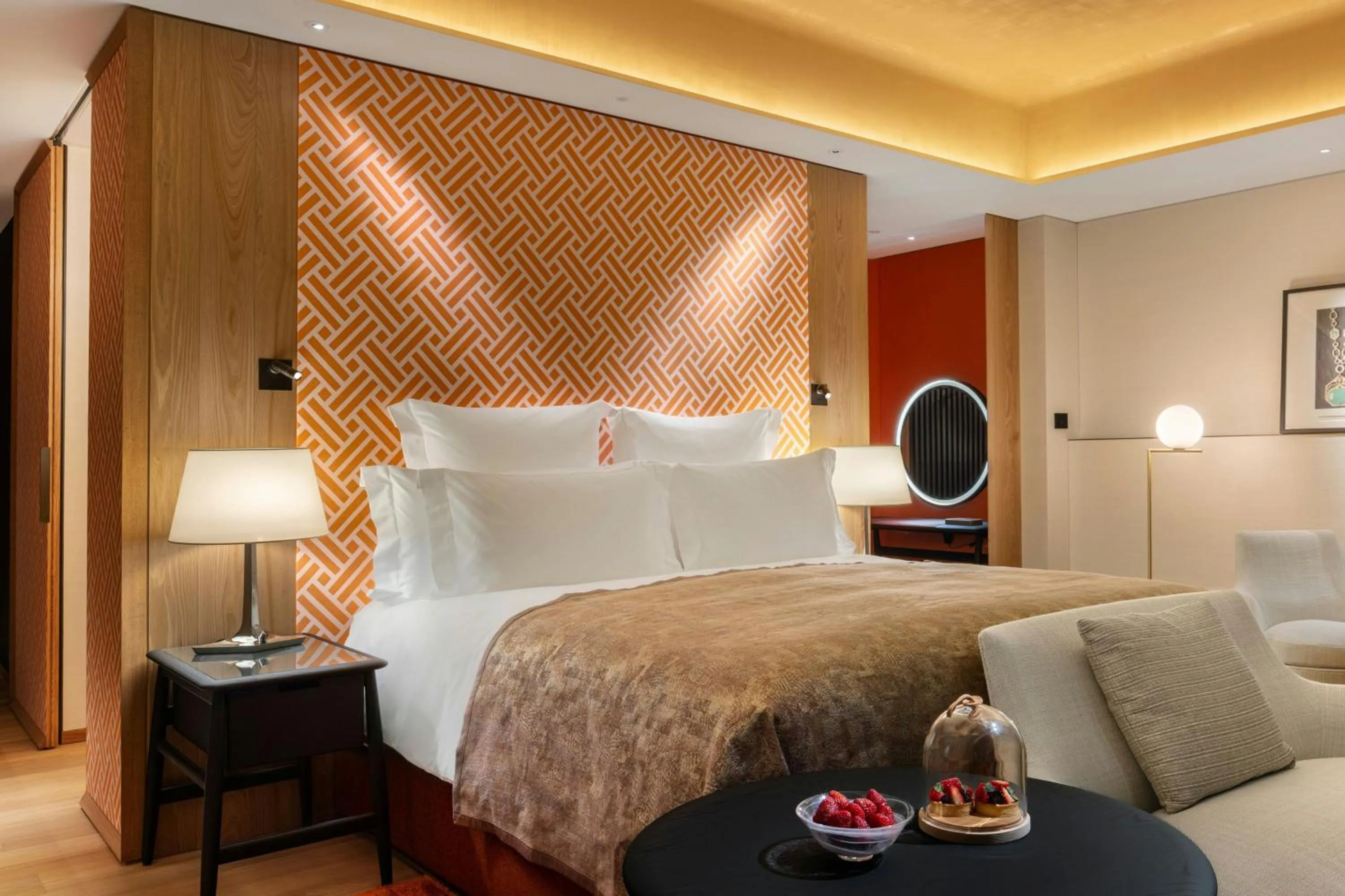 Bedroom, Bed in Bvlgari Hotel Tokyo