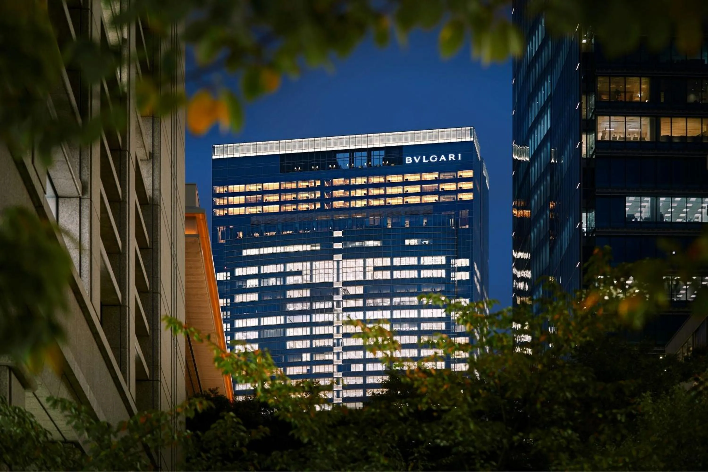 Property building in Bvlgari Hotel Tokyo