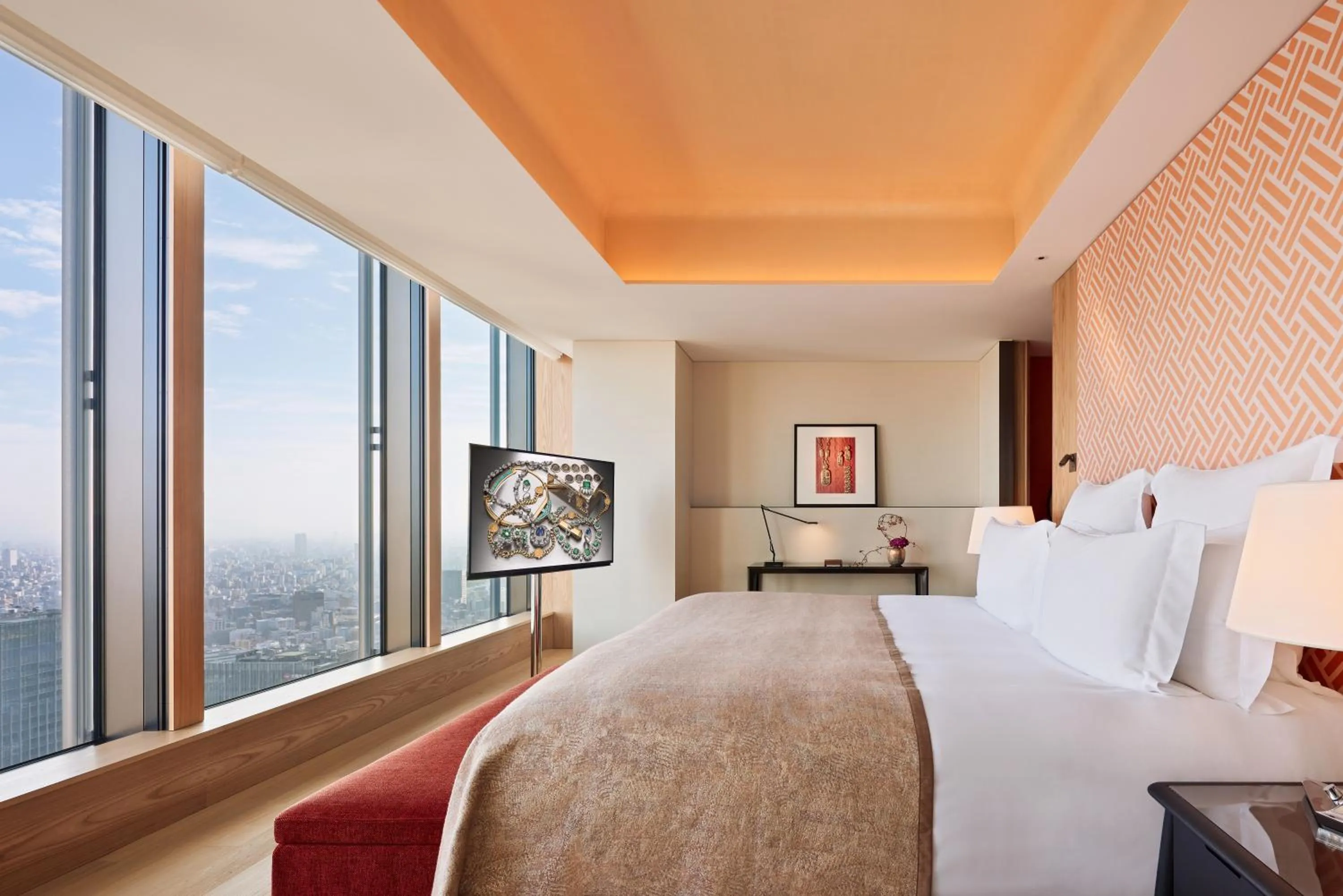 Bedroom, Bed in Bvlgari Hotel Tokyo