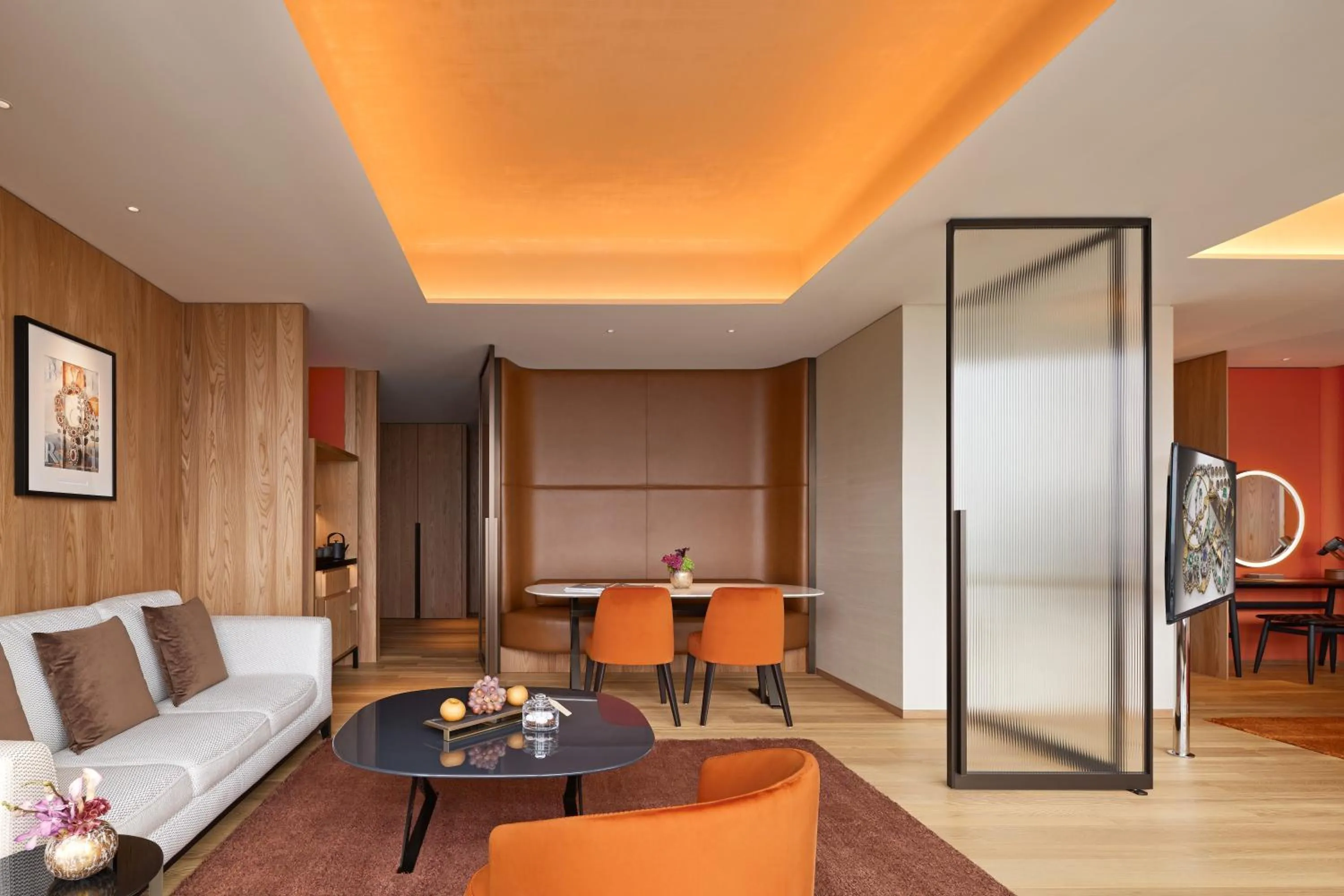 Living room in Bvlgari Hotel Tokyo