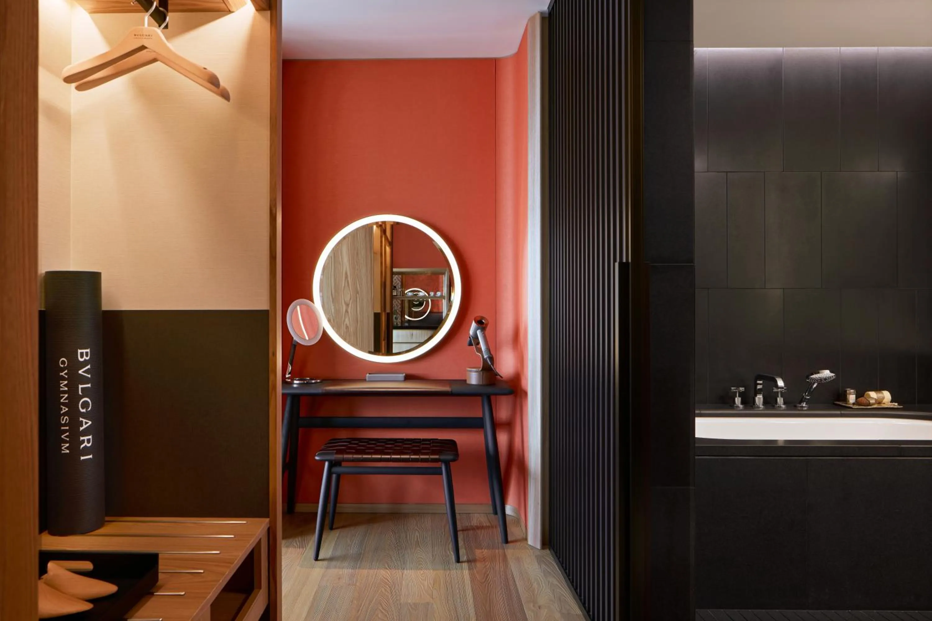 wardrobe in Bvlgari Hotel Tokyo