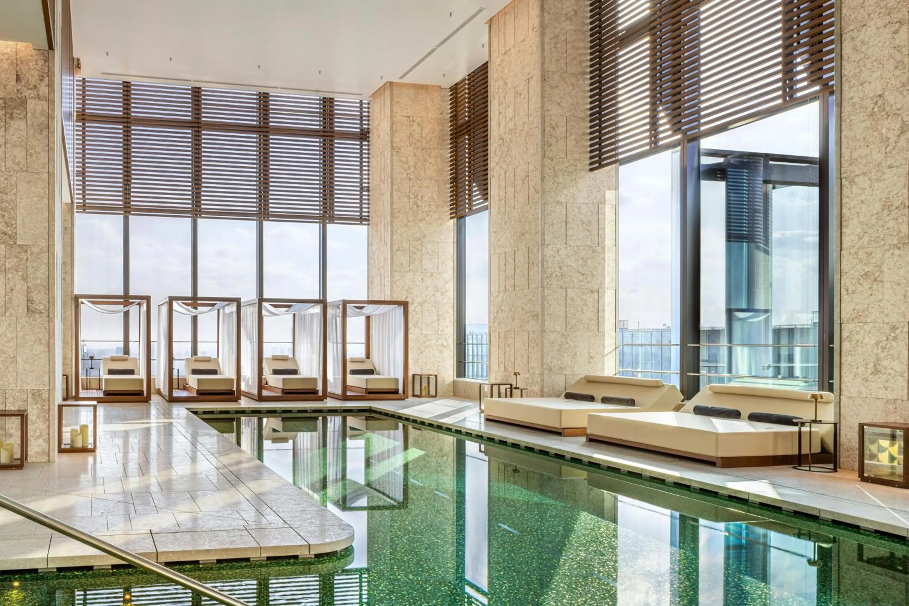 Swimming pool in Bvlgari Hotel Tokyo