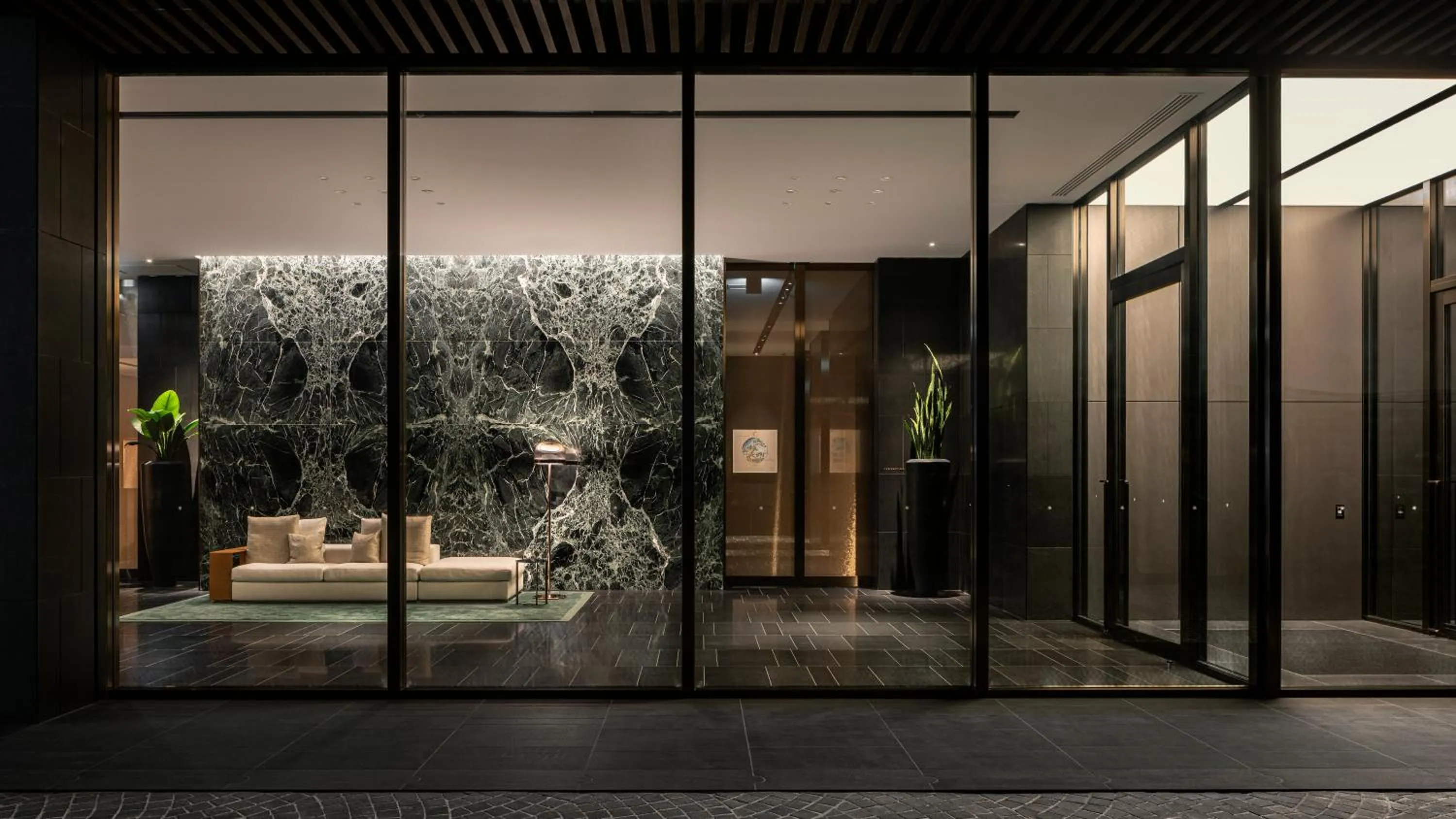 Property building in Bvlgari Hotel Tokyo