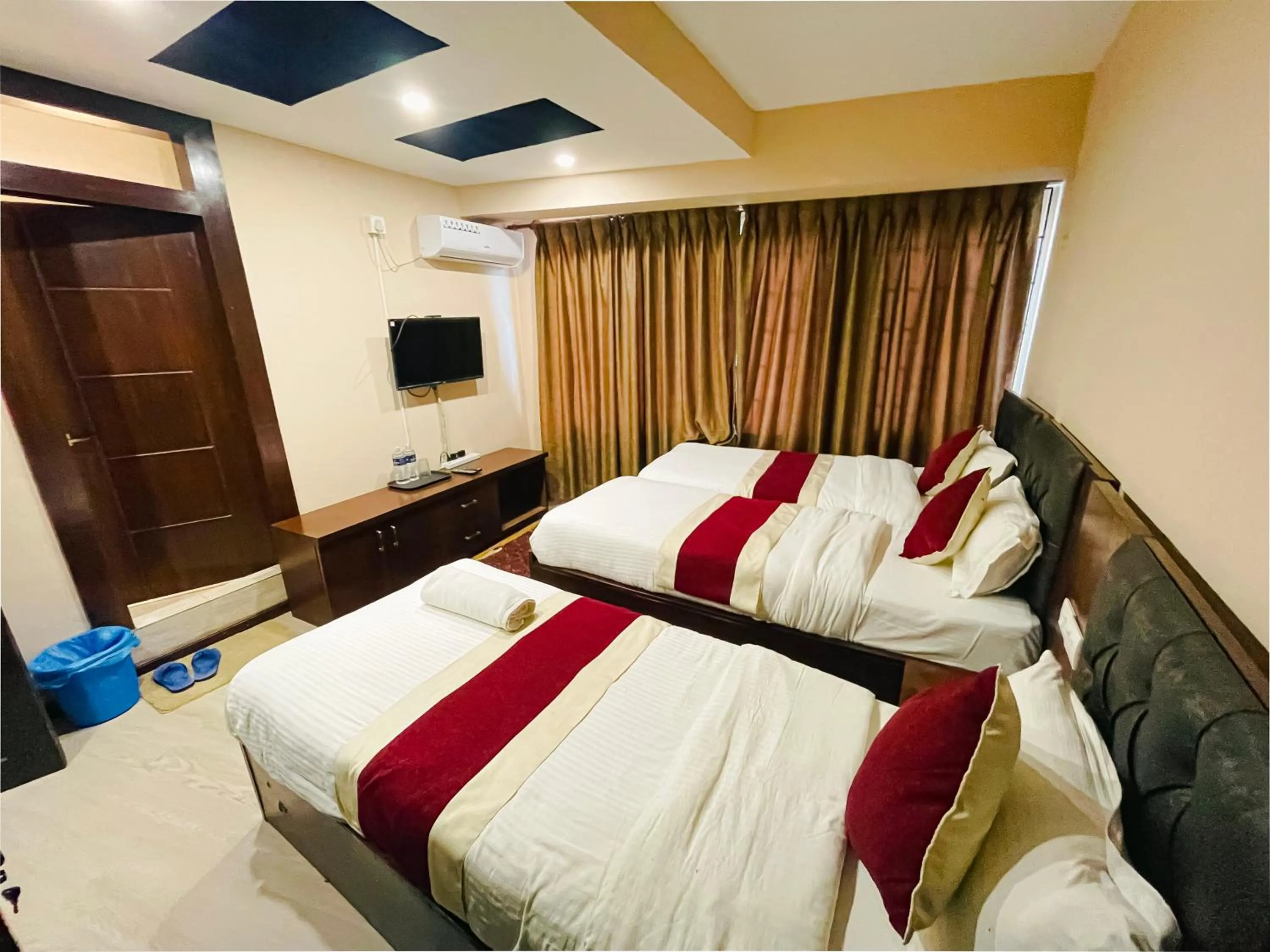 air conditioner, Bed in Hotel Lotus Grand Pvt Ltd