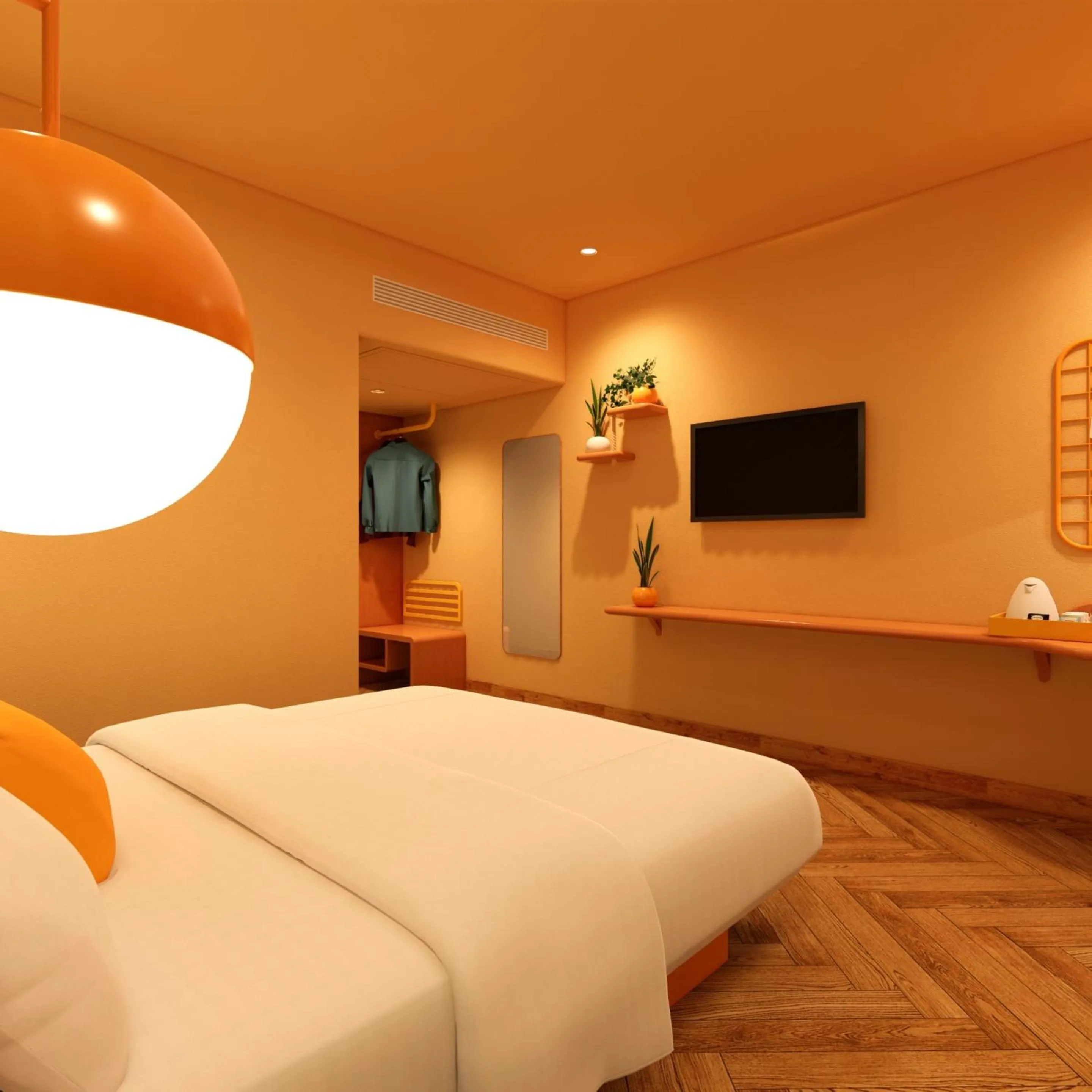 Bedroom, Bed in Bloom Hotel - Golf Course Road, Sector 43