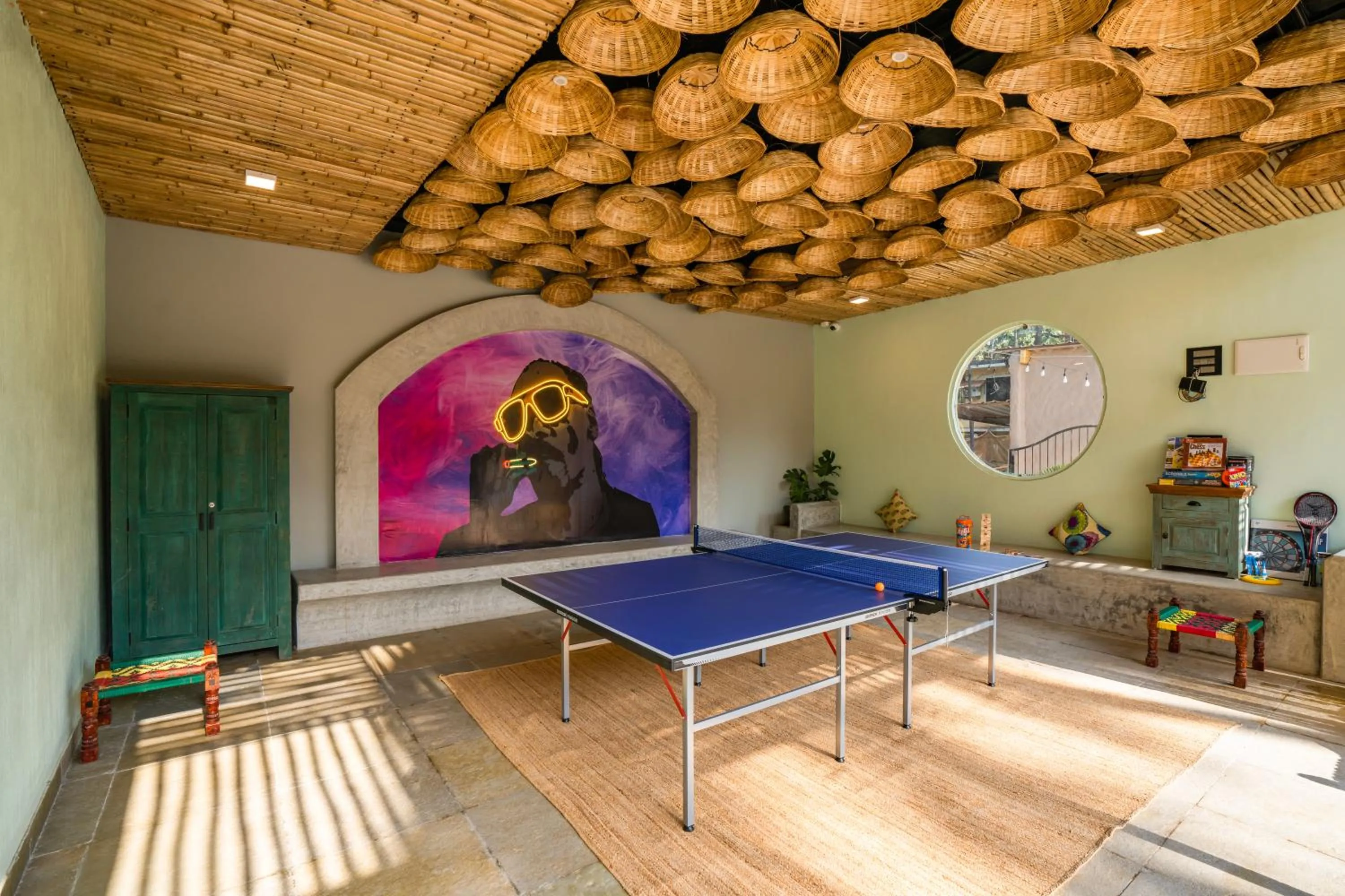 Game Room in Zostel Goa, Morjim