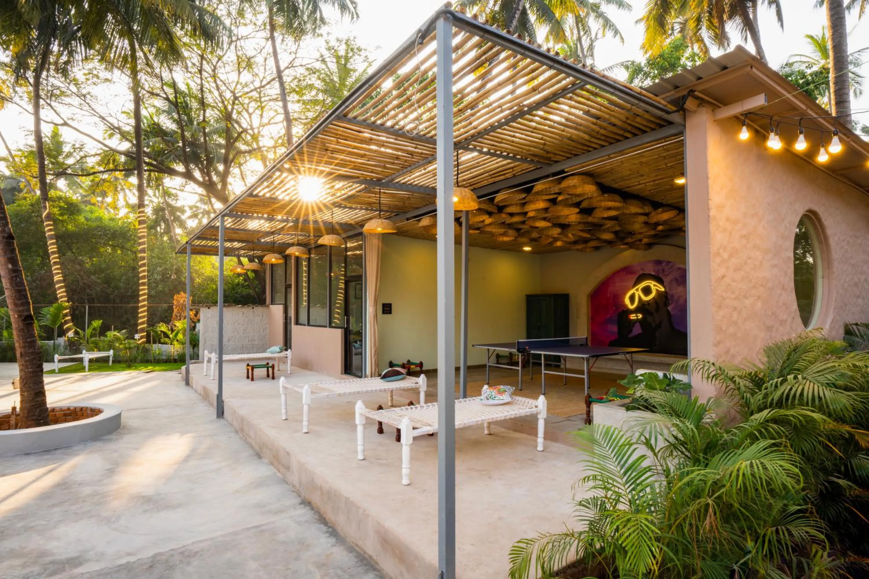 Property building in Zostel Goa, Morjim