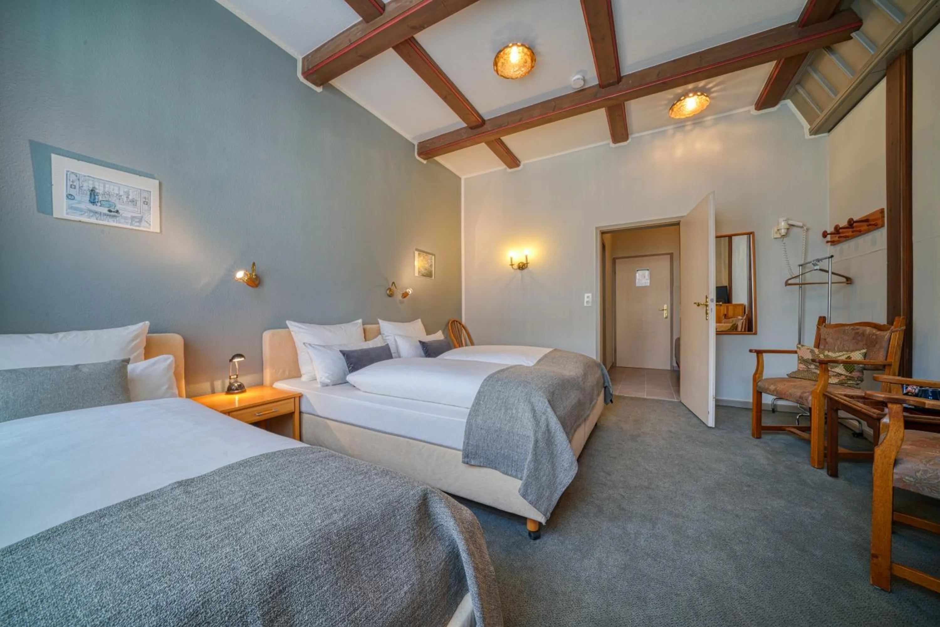 Photo of the whole room, Bed in Hotel Zur Eule