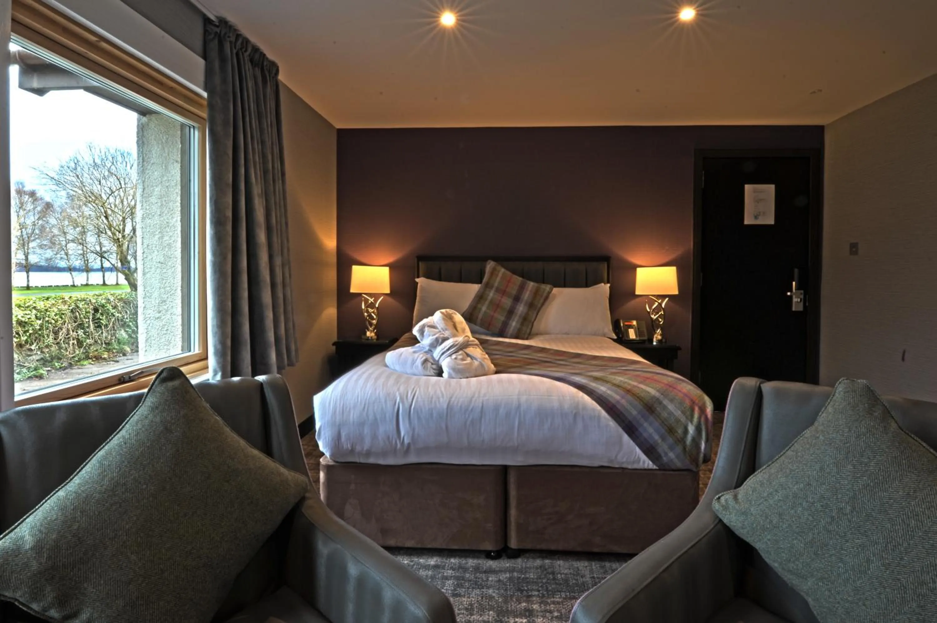 Bed in The Beach House Loch Lomond