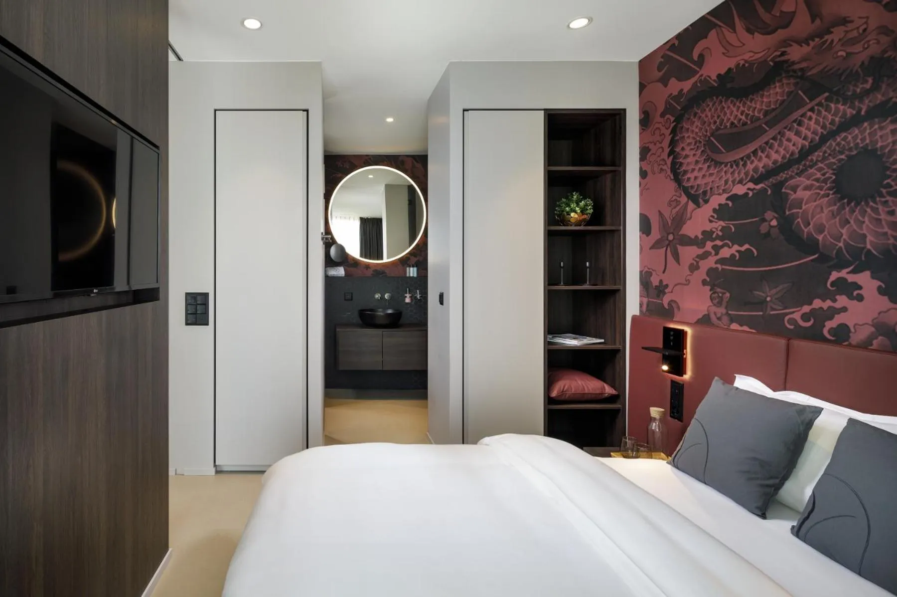 Bed in VISIONAPARTMENTS Glattbrugg - contactless check-in