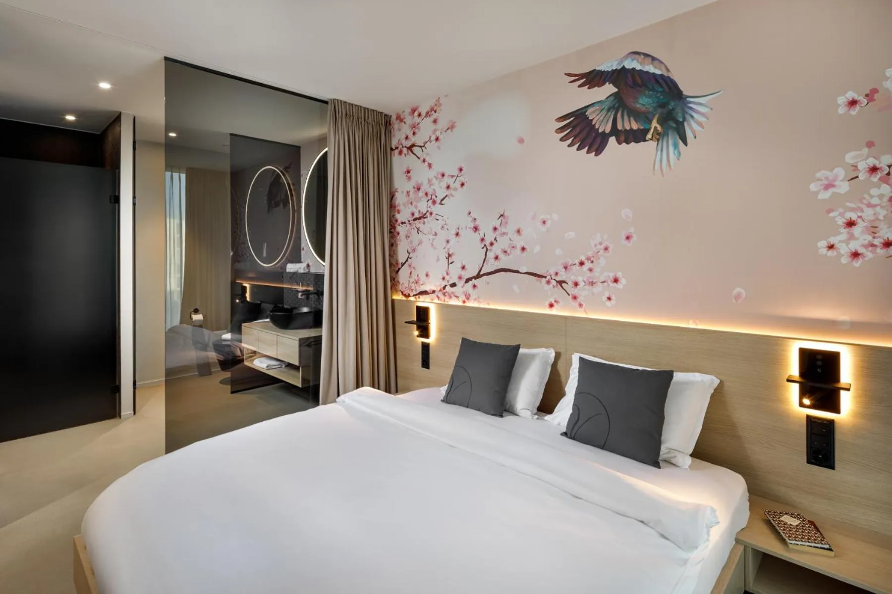 Bed in VISIONAPARTMENTS Glattbrugg - contactless check-in